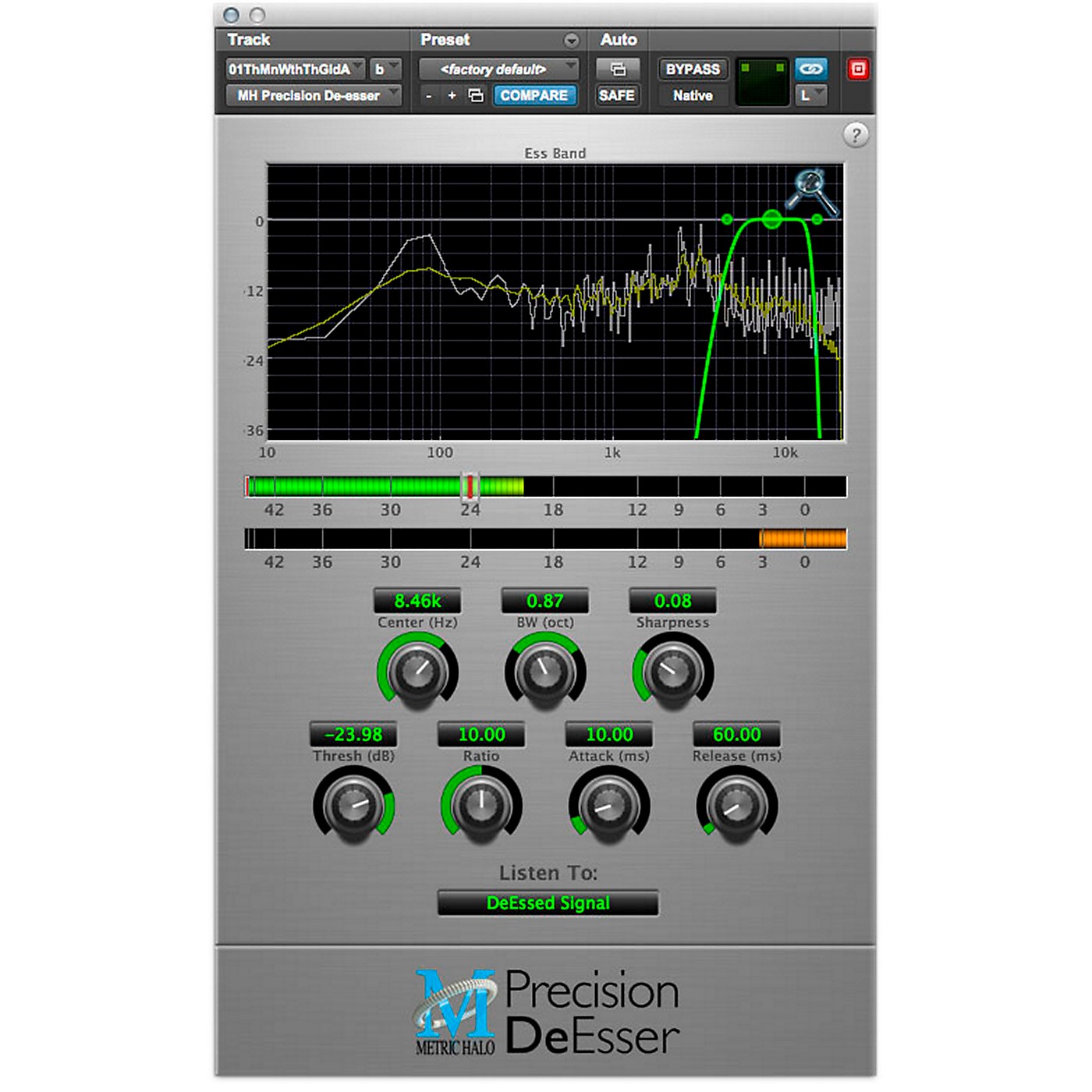 METRIC HALO Precision DeEsser For Pro Tools AAX thumbnail