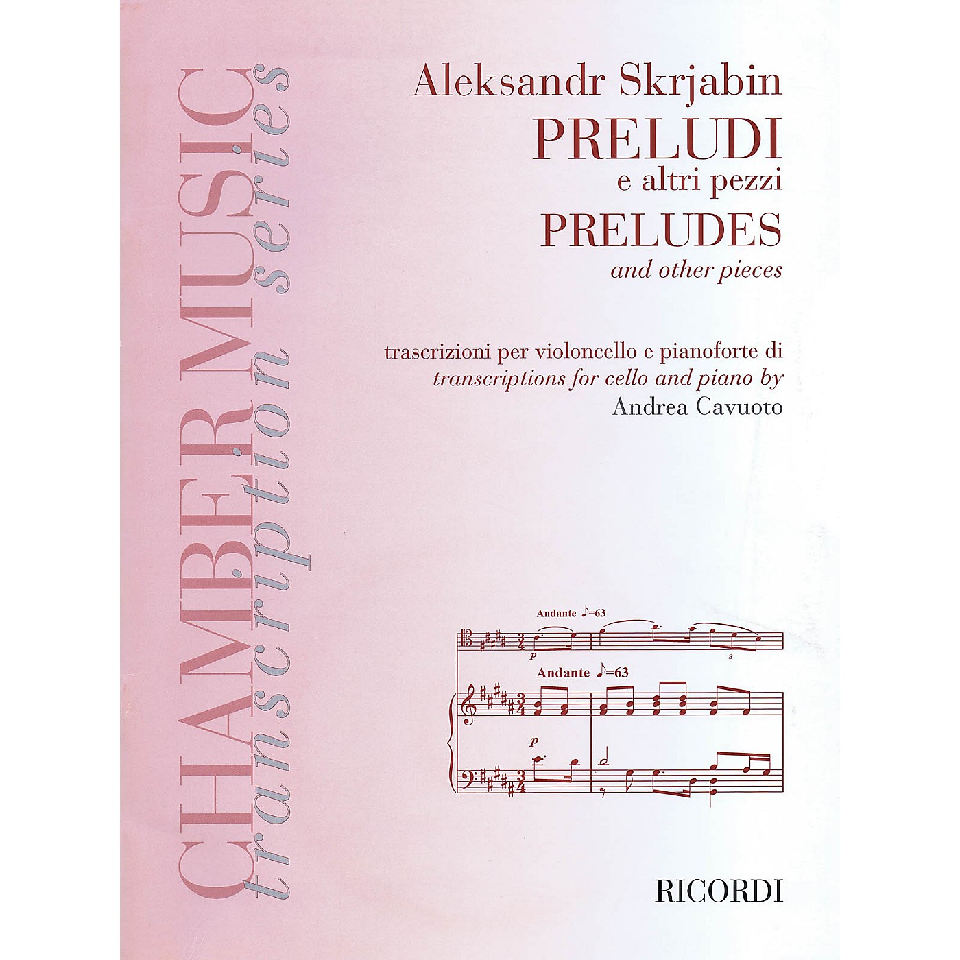 Ricordi Preludes and Other Pieces (Cello and Piano) String Series Softcover thumbnail