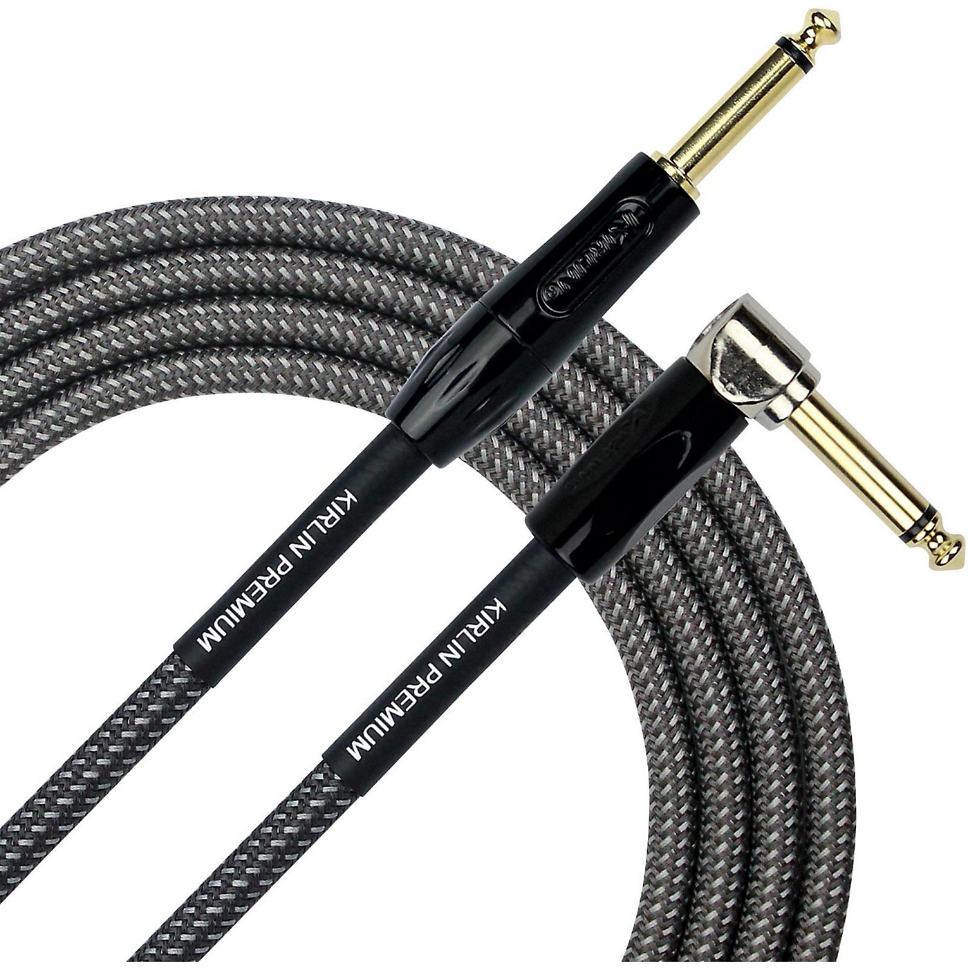 KIRLIN Premium Plus Straight to Right Angle Instrument Cable, Carbon