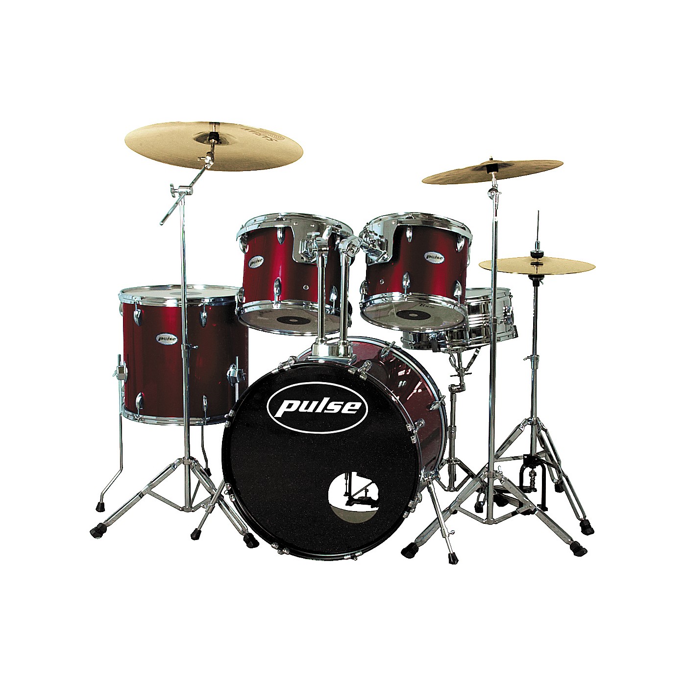 Pulse Pro Drum Set, Wine Red - Woodwind & Brasswind