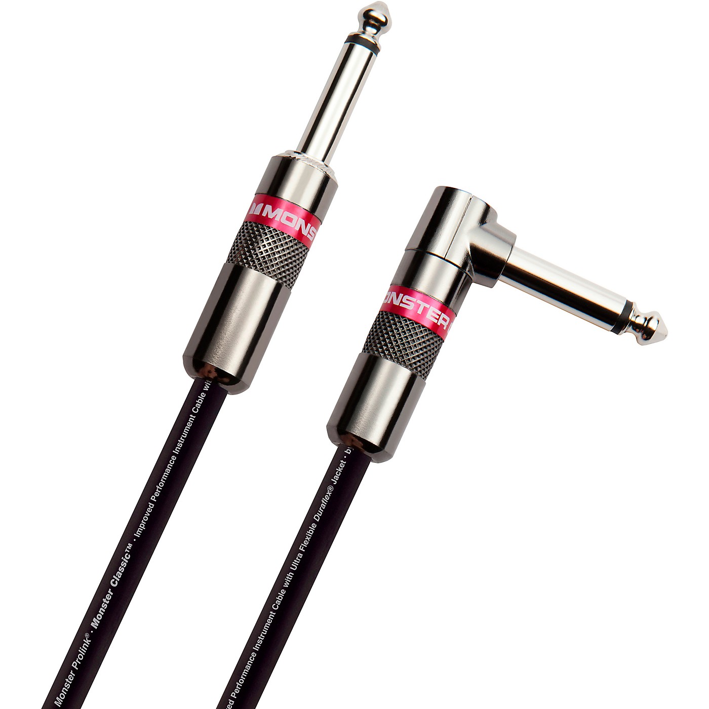 Monster Cable Prolink Classic Pro Audio Instrument Cable Right Angle to Straight thumbnail