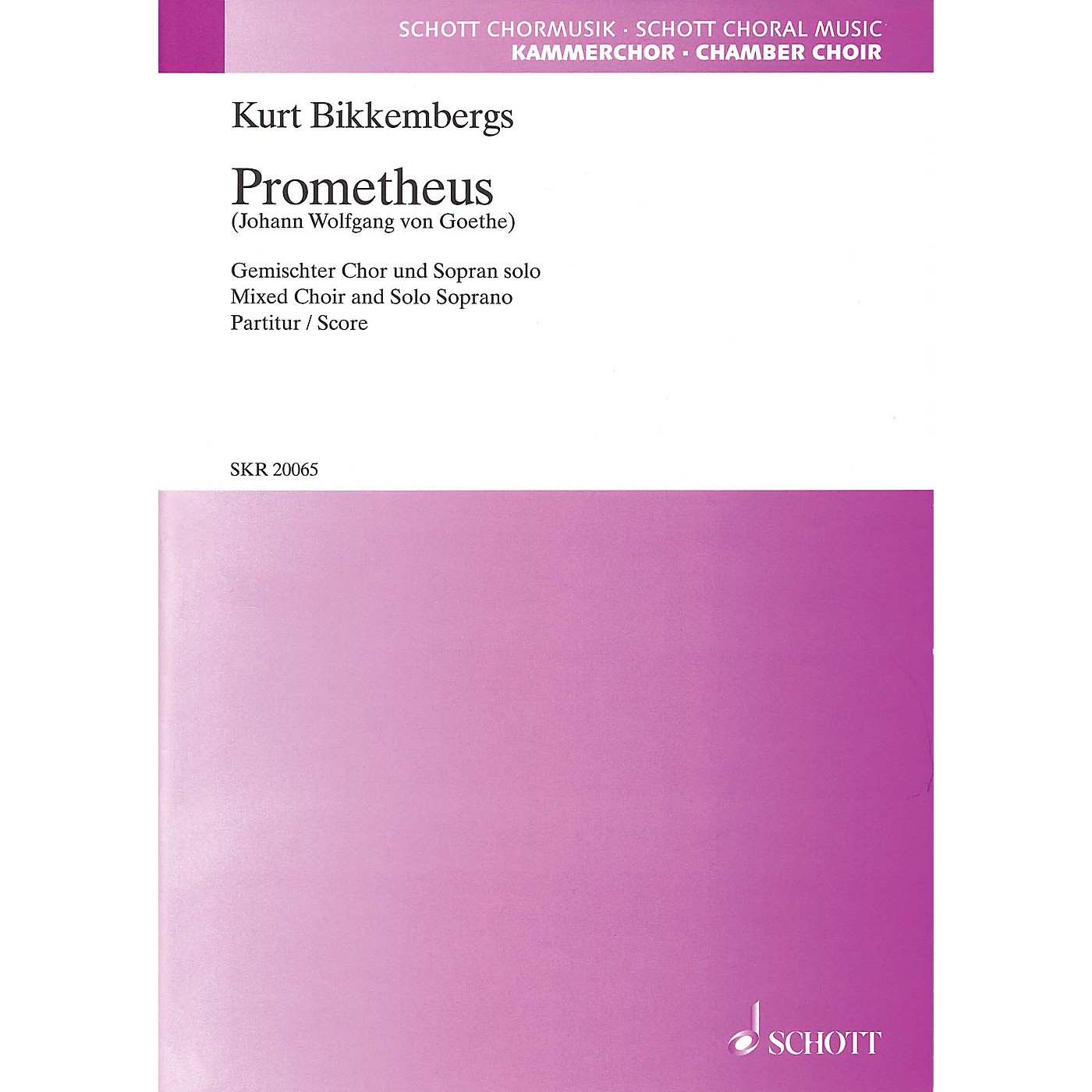 Hal Leonard Prometheus (SATB and Soprano Solo) SATB Chorus and Solo Composed by Kurt Bikkembergs thumbnail