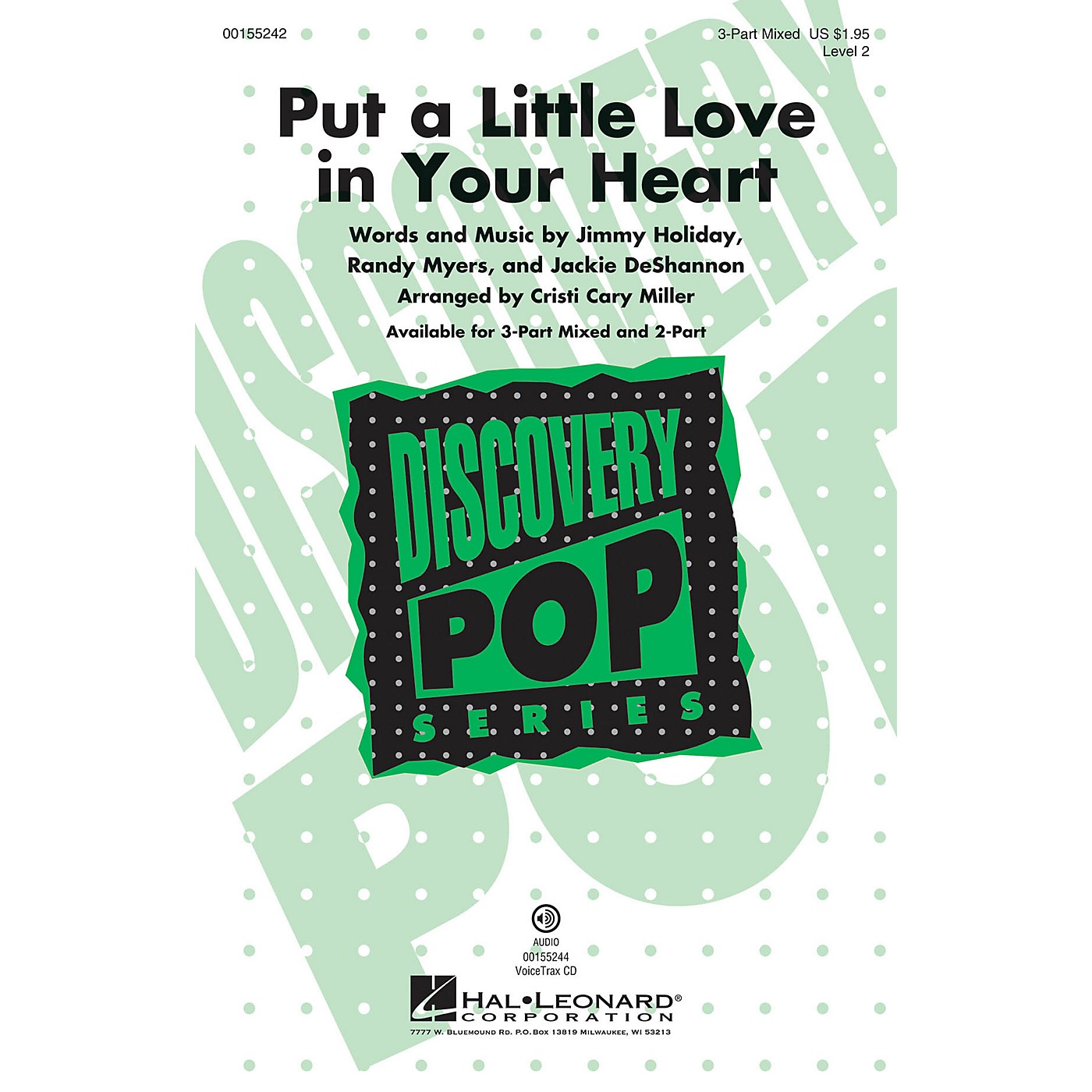 Hal Leonard Put a Little Love in Your Heart (Discovery Level 2) 3-Part Mixed arranged by Cristi Cary Miller thumbnail
