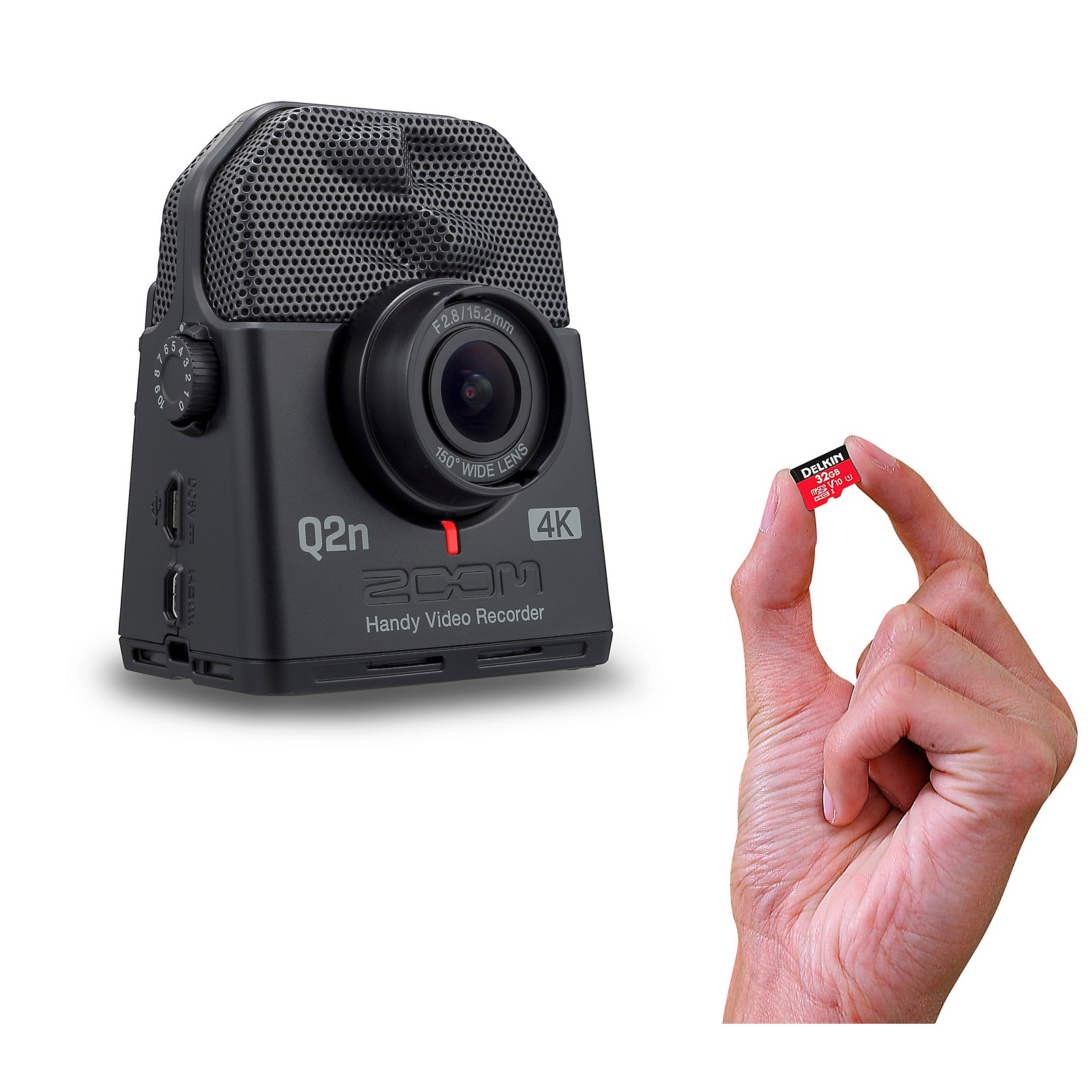 Zoom Zoom Q2n-4K Handy Video Recorder with Memory Card
