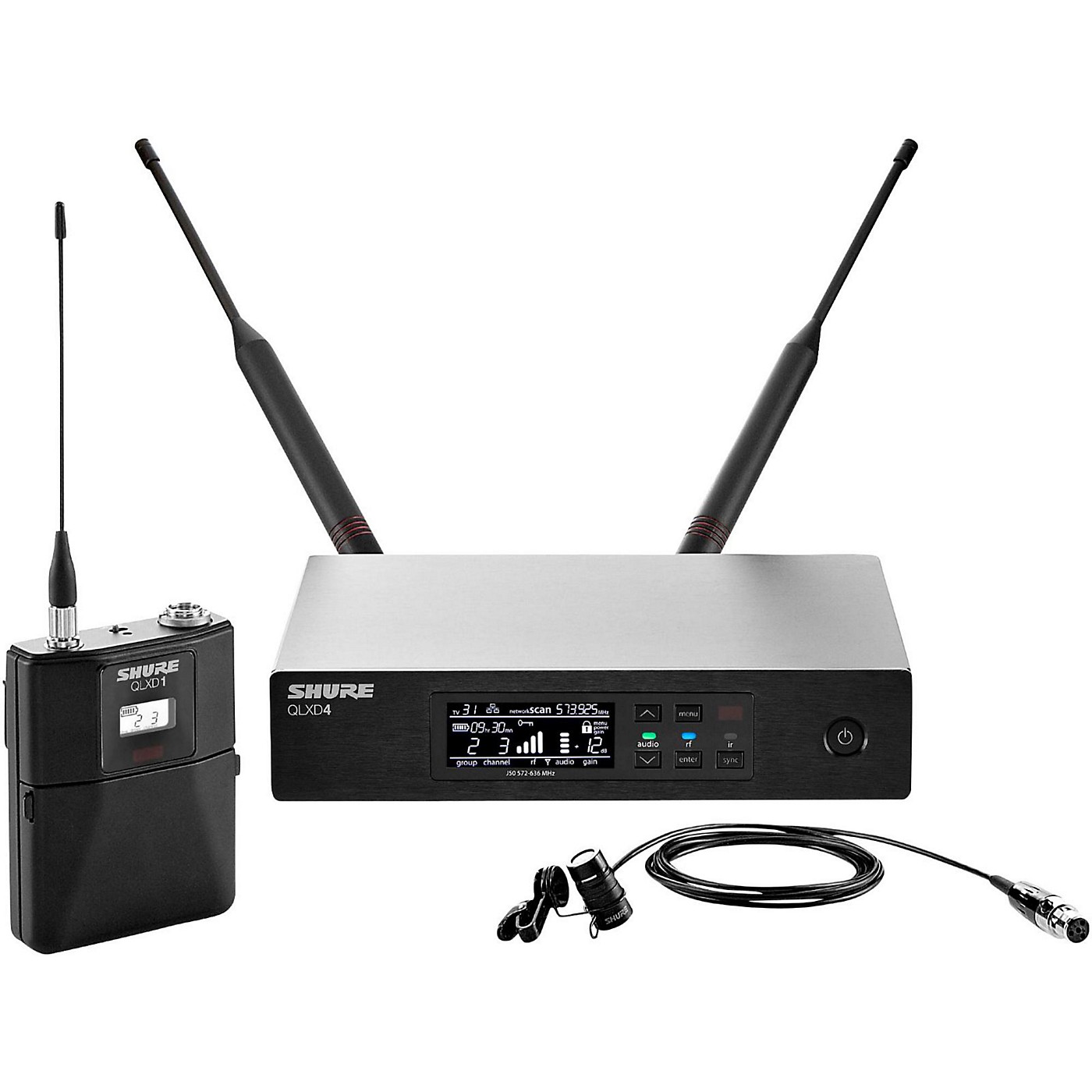 Shure QLX-D Digital Wireless System With WL183 Omnidirectional Lavalier thumbnail