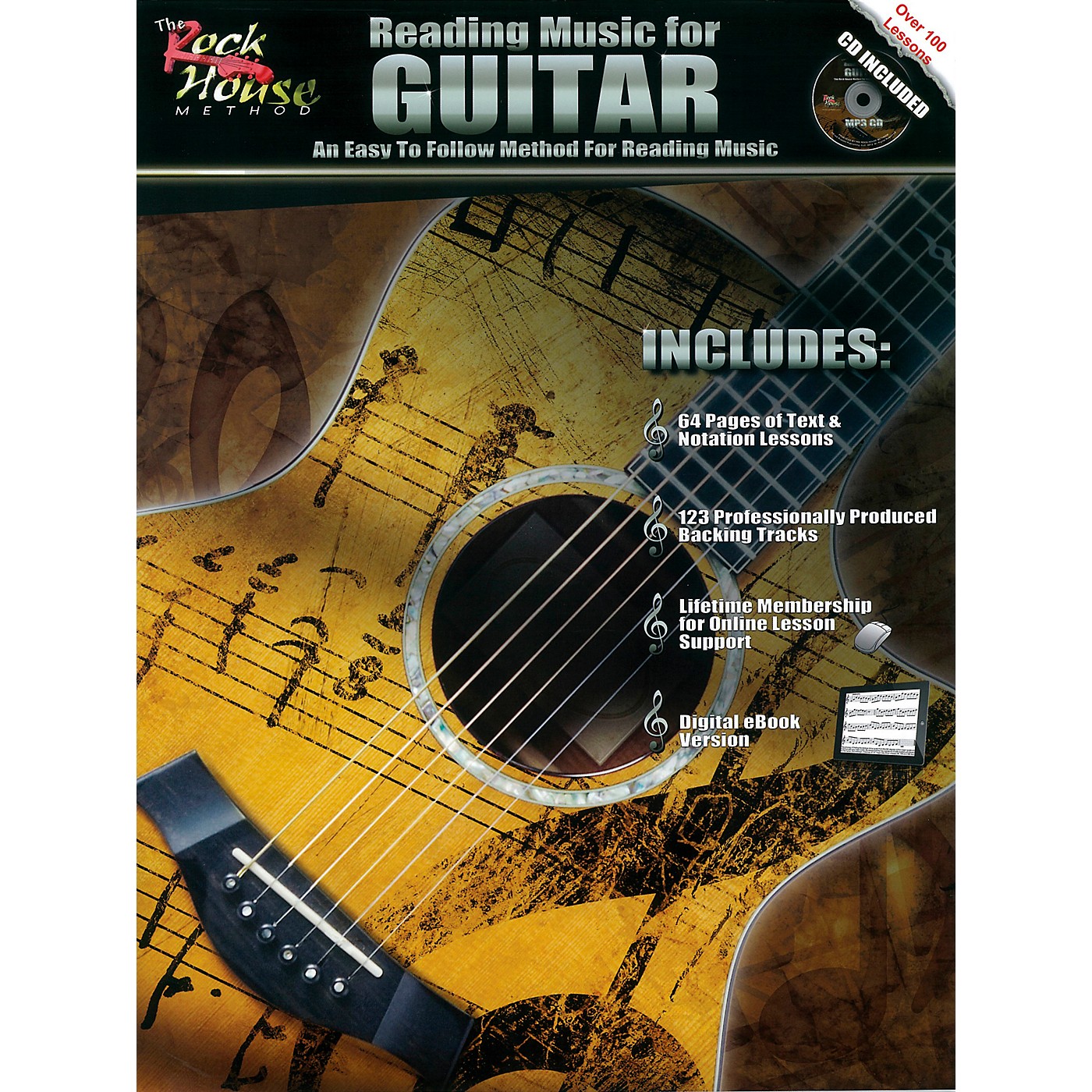 Rock House Reading Music For Guitar - An Easy to Follow Method for Reading Music (Book/CD) thumbnail