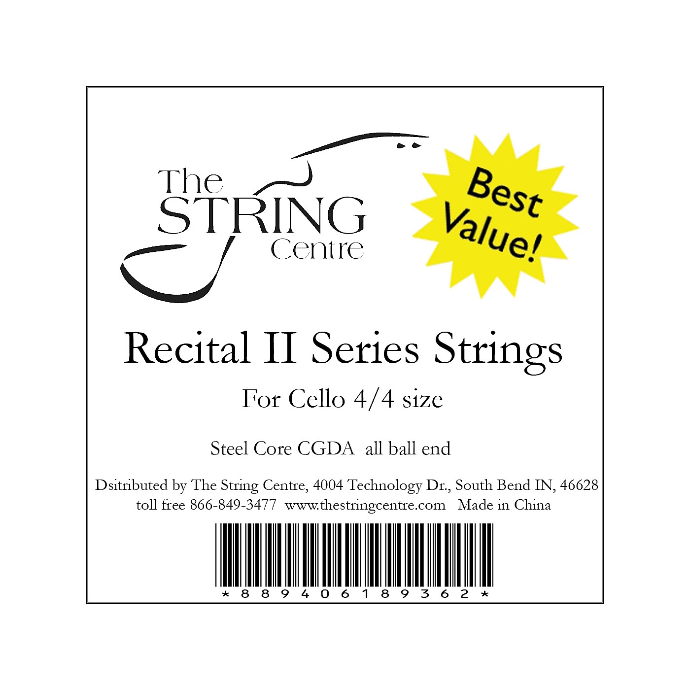 The String Centre Recital II Cello String Set thumbnail