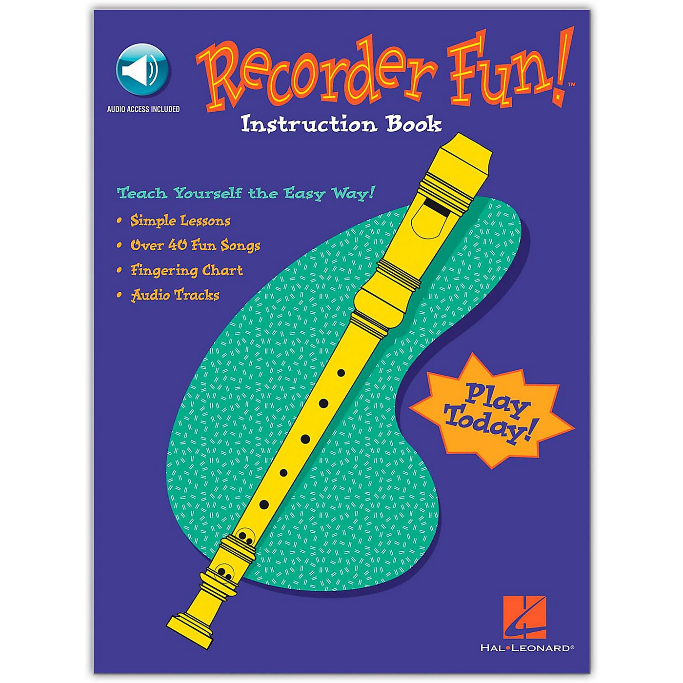 Hal Leonard Recorder Fun - Teach Yourself The Easy Way (Book/Audio Online) thumbnail