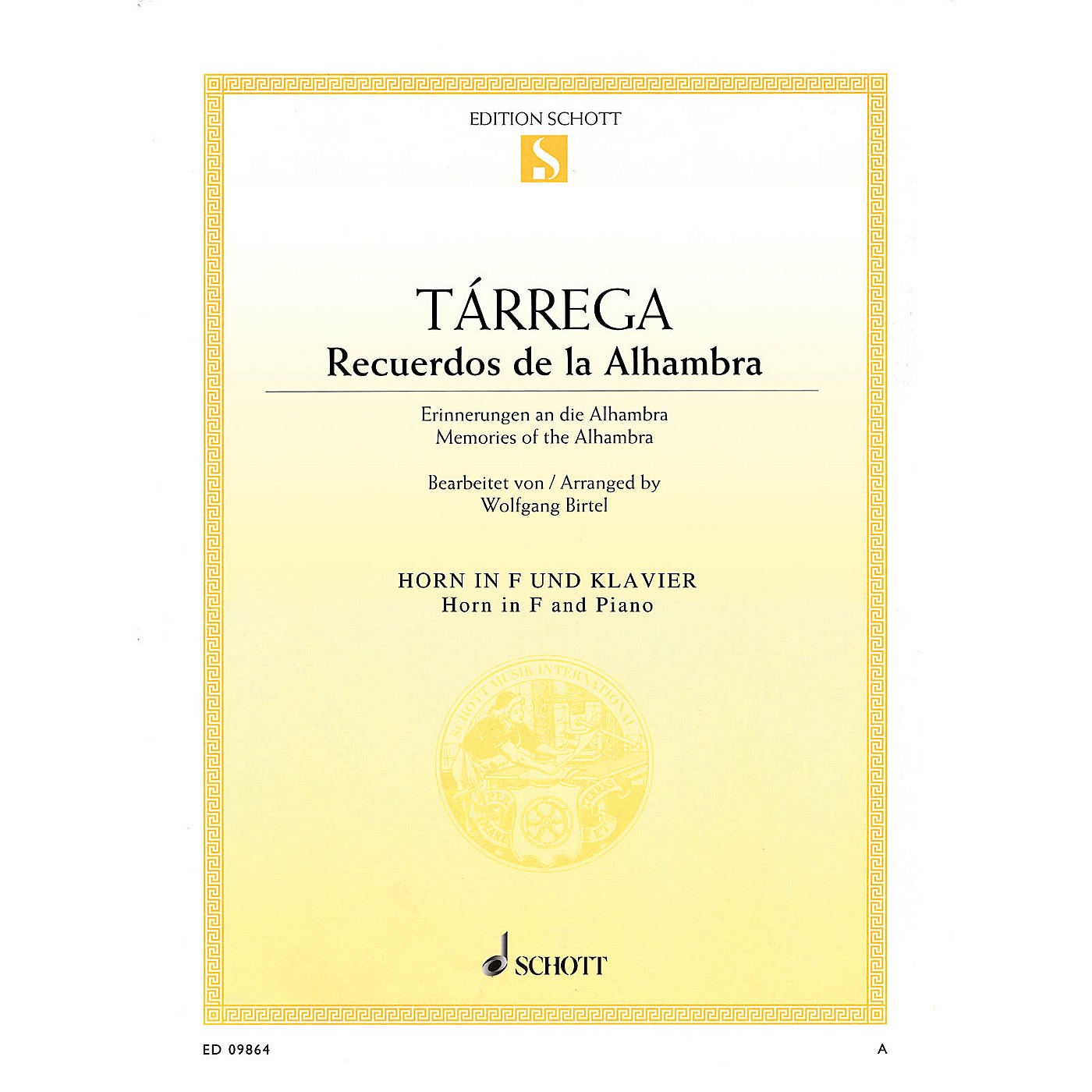 Schott Recuerdos de la Alhambra (Horn and Piano) Brass Series thumbnail