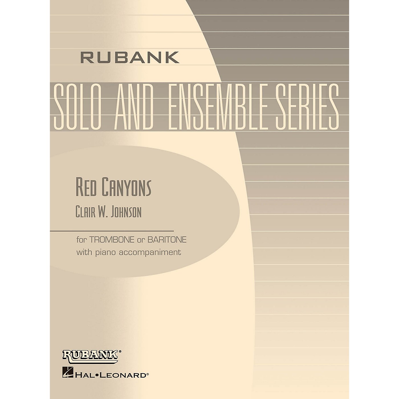 Rubank Publications Red Canyons (Trombone/Baritone (B.C. or T.C.) with Piano - Grade 2) Rubank Solo/Ensemble Sheet Series thumbnail