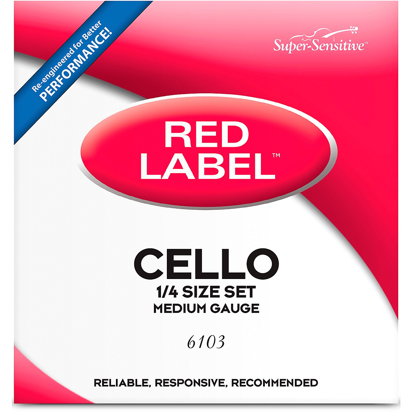 Super Sensitive Red Label Series Cello String Set thumbnail
