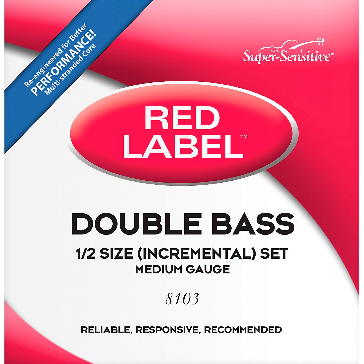 Super Sensitive Red Label Series Double Bass String Set thumbnail