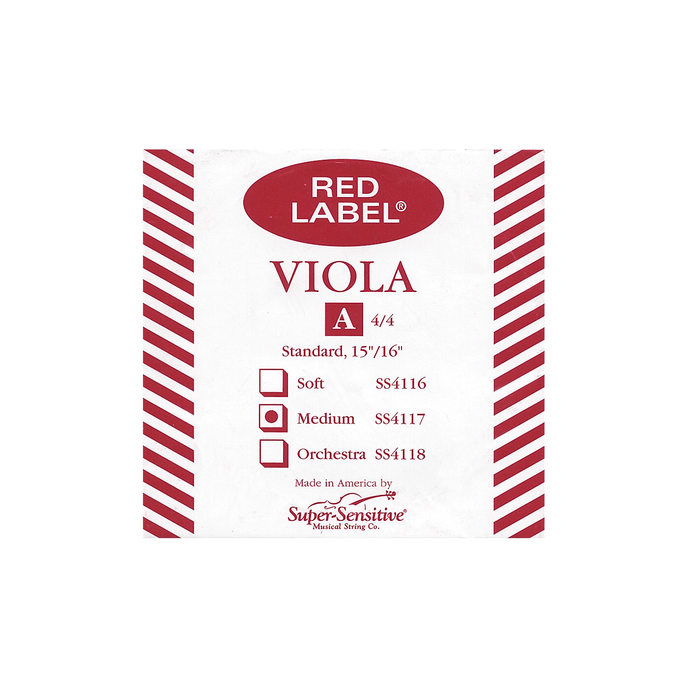 Super Sensitive Red Label Viola A String thumbnail