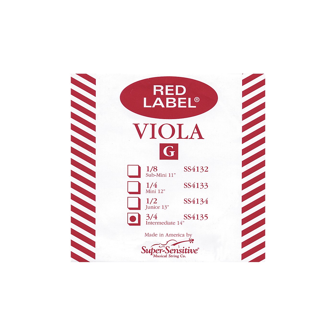 Super Sensitive Red Label Viola G String thumbnail