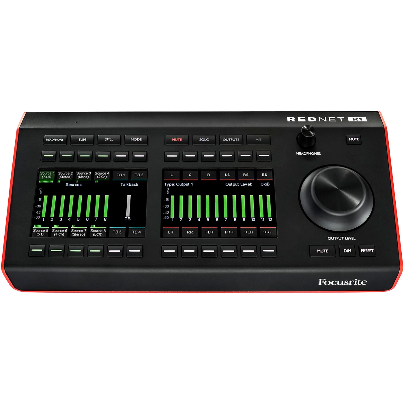 Focusrite RedNet R1 Remote Controller for Red Interfaces With PoE thumbnail