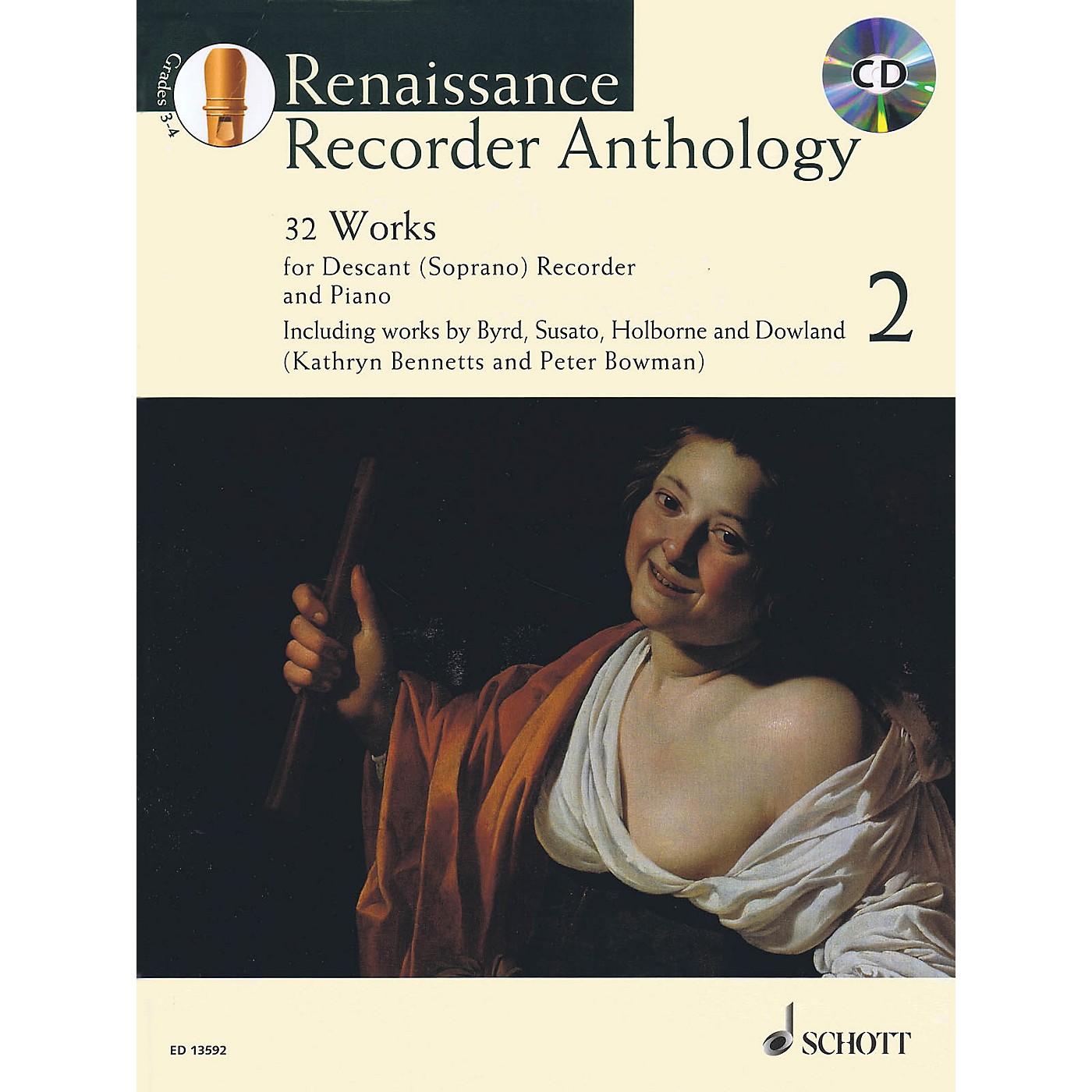Schott Renaissance Recorder Anthology Volume 2 Woodwind Series Softcover with CD thumbnail