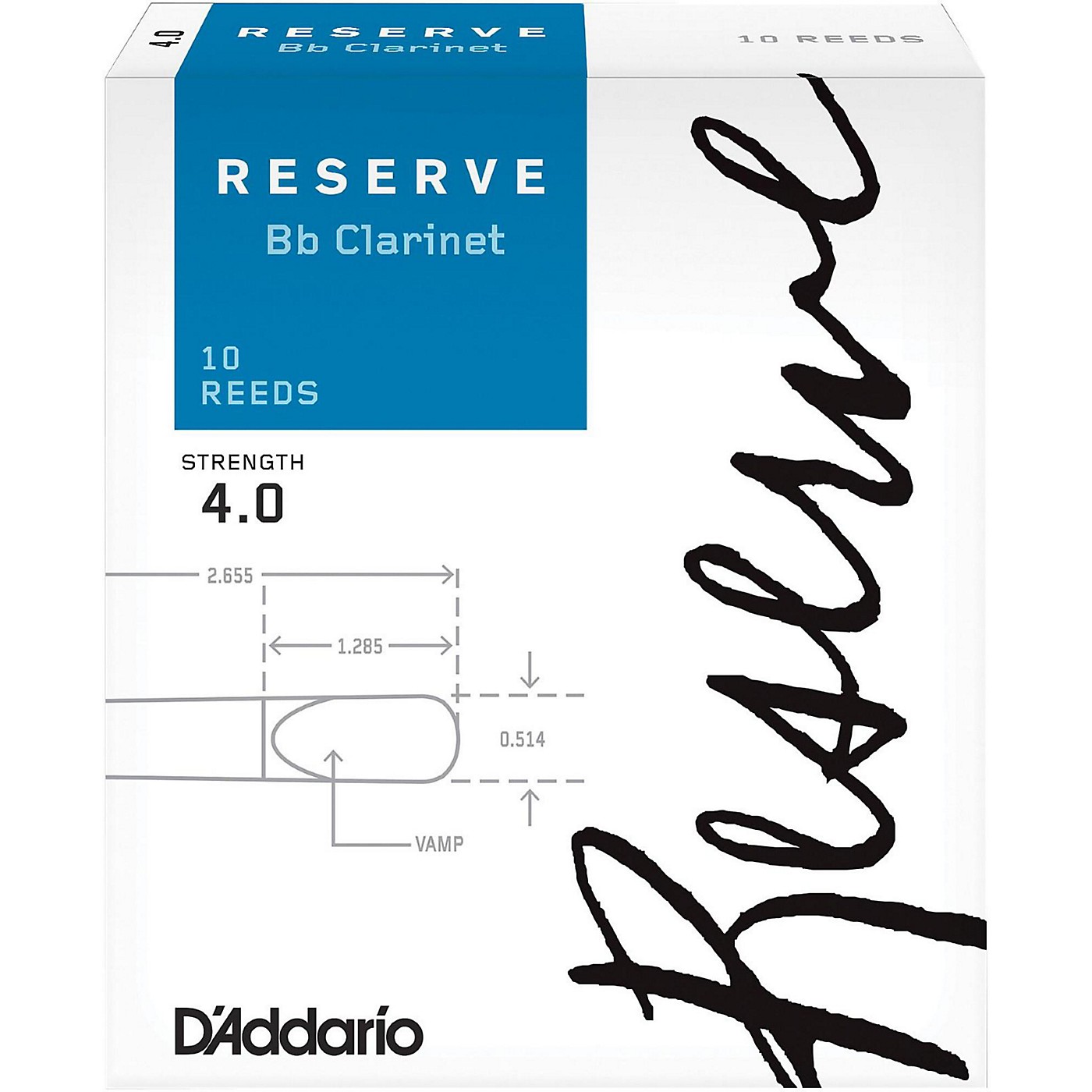 D'Addario Woodwinds Reserve Bb Clarinet Reeds 10-Pack thumbnail