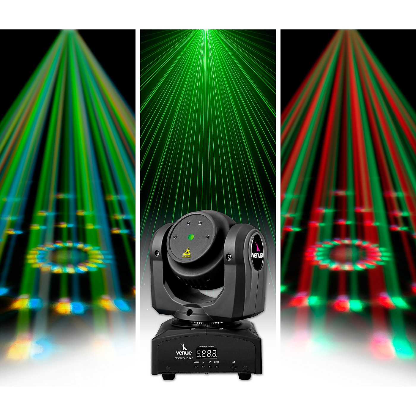 Venue Revolver Laser Dual-Sided Moving Head Effect Light With Laser and Moonflower thumbnail