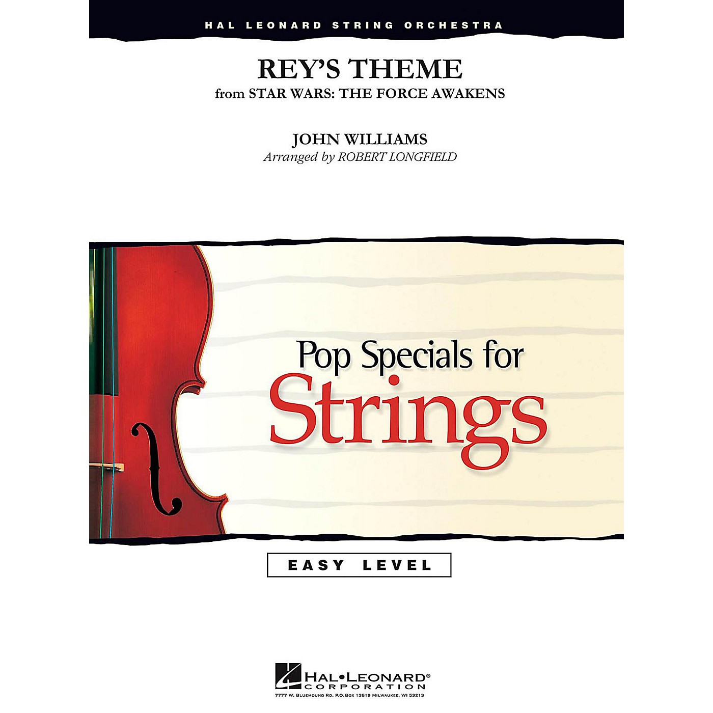 Hal Leonard Rey's Theme from Star Wars: The Force Awakens Easy Pop Specials For Strings thumbnail