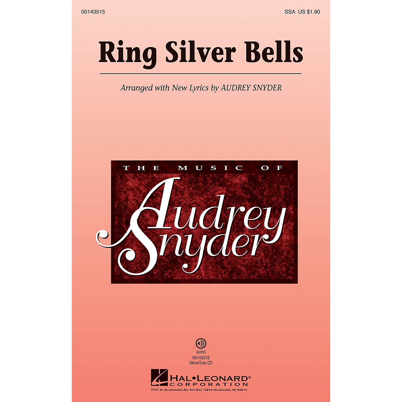 Hal Leonard Ring Silver Bells ShowTrax CD Arranged by Audrey Snyder thumbnail