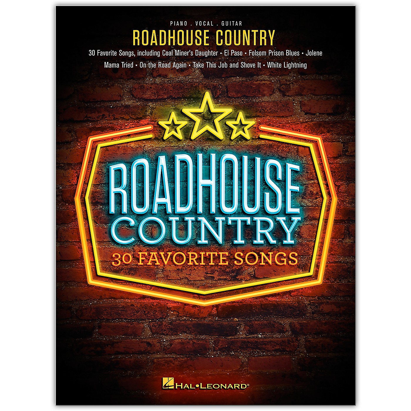Hal Leonard Roadhouse Country - 30 Favorite Country Songs for PVG Piano/Vocal/Guitar thumbnail