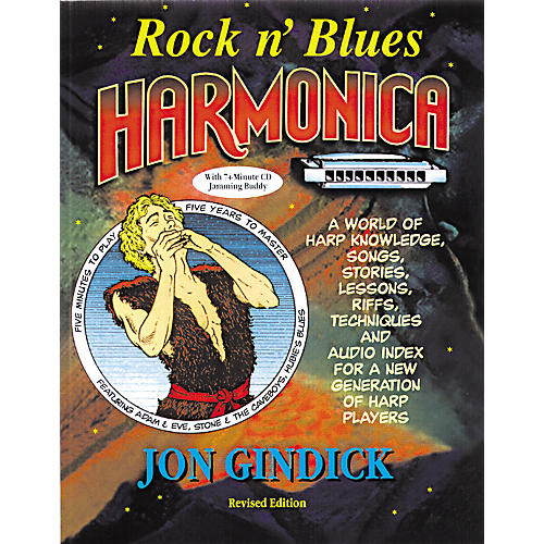 Music Sales Rock N Blues Harmonica Book Cd Woodwind