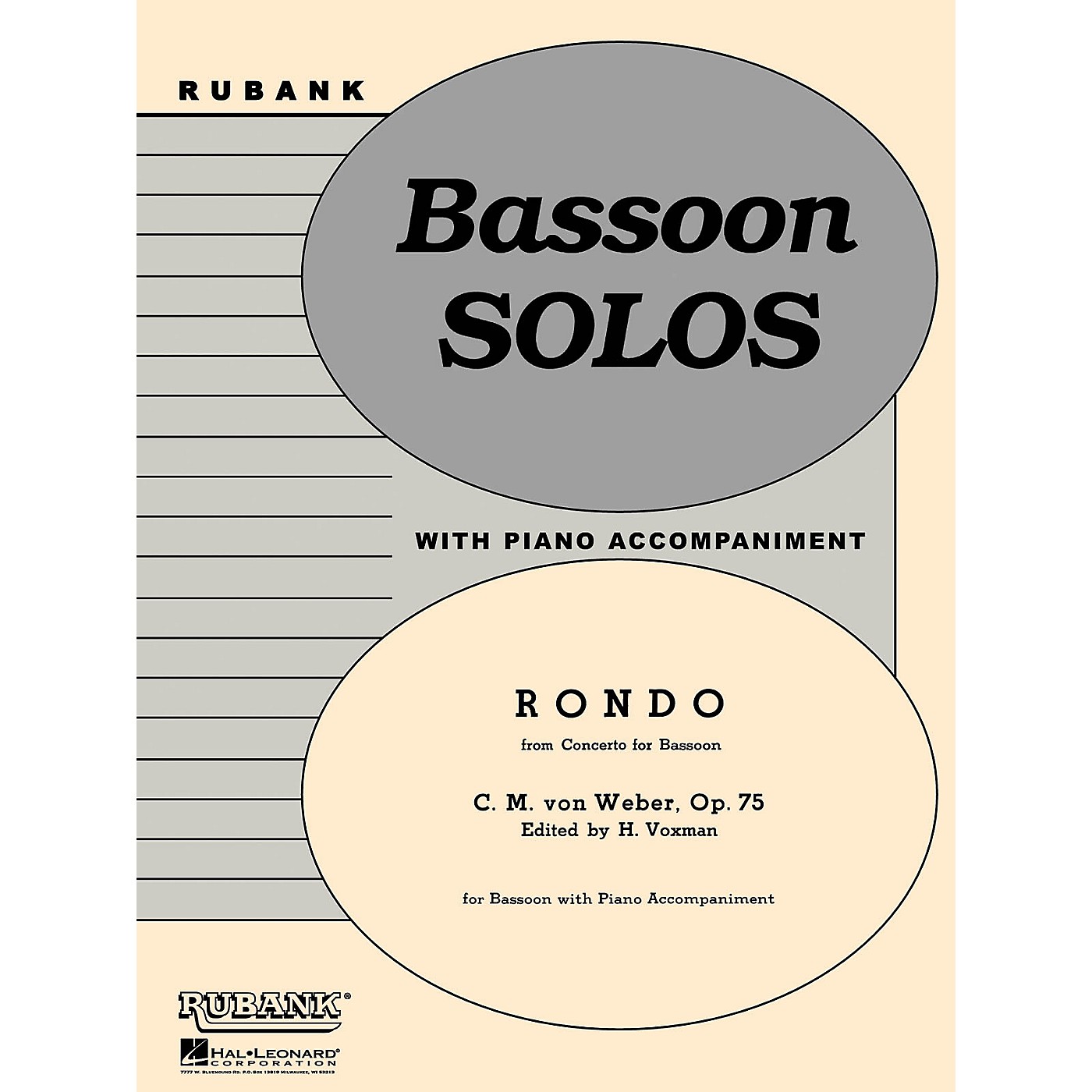 Rubank Publications Rondo (from Conc for Bassoon, Op 75) Rubank Solo/Ensemble Sheet Series thumbnail