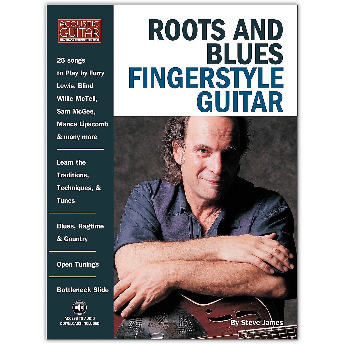 String Letter Publishing Roots and Blues Fingerstyle Guitar (Book/Online Audio) thumbnail