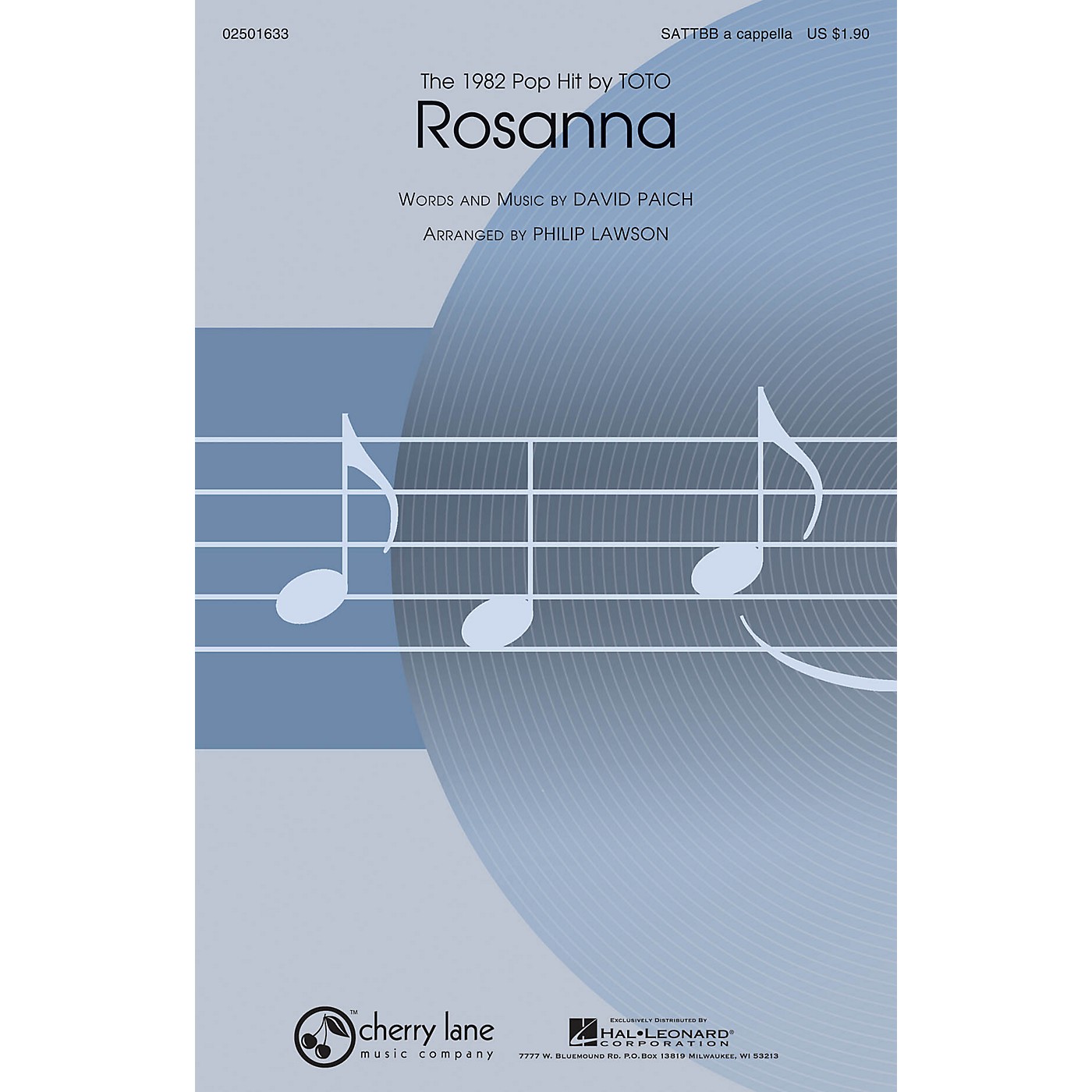 Cherry Lane Rosanna SATTBB A Cappella by Toto arranged by Philip Lawson thumbnail