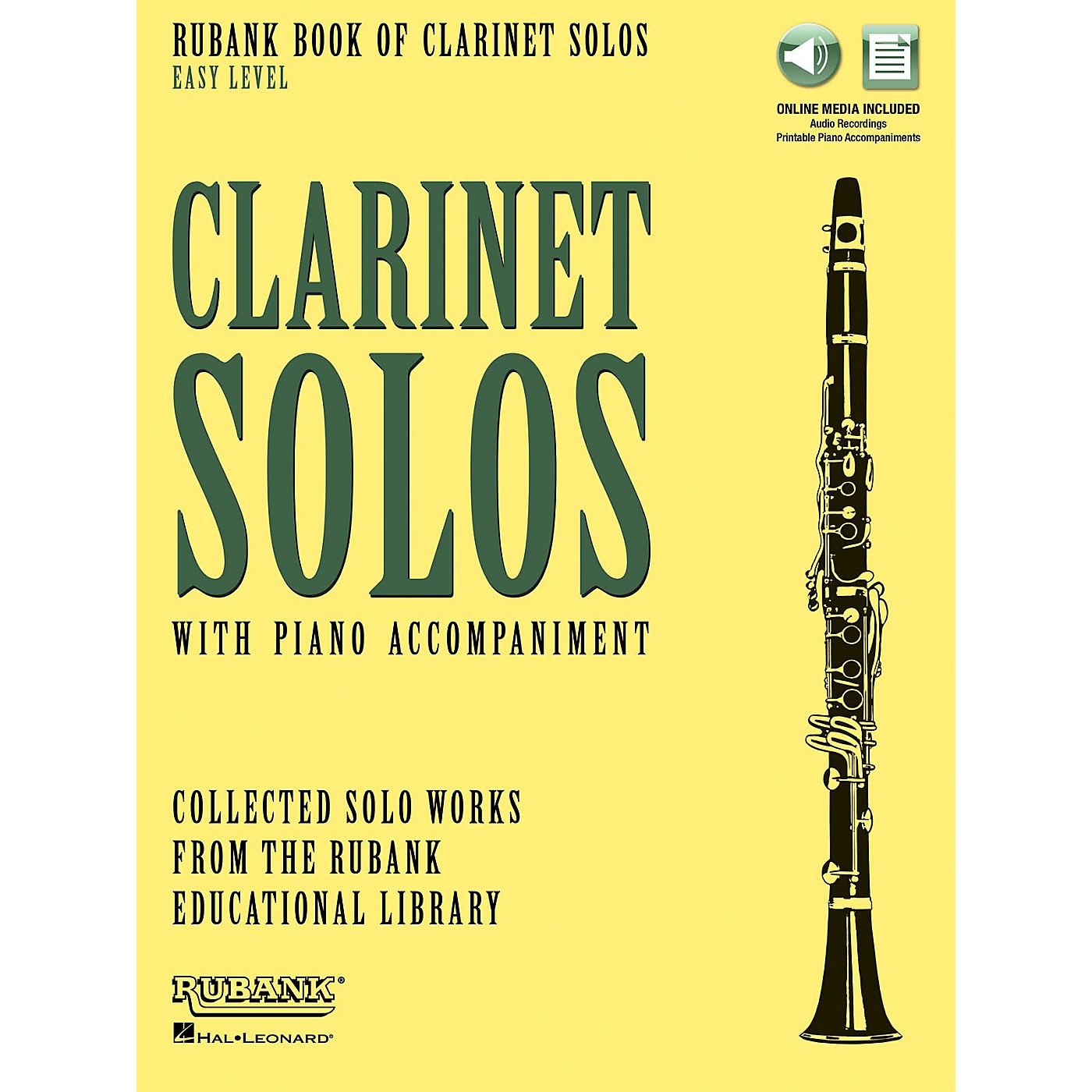 Rubank Publications Rubank Book of Clarinet Solos - Easy Level Rubank Solo Collection Series Softcover Media Online thumbnail