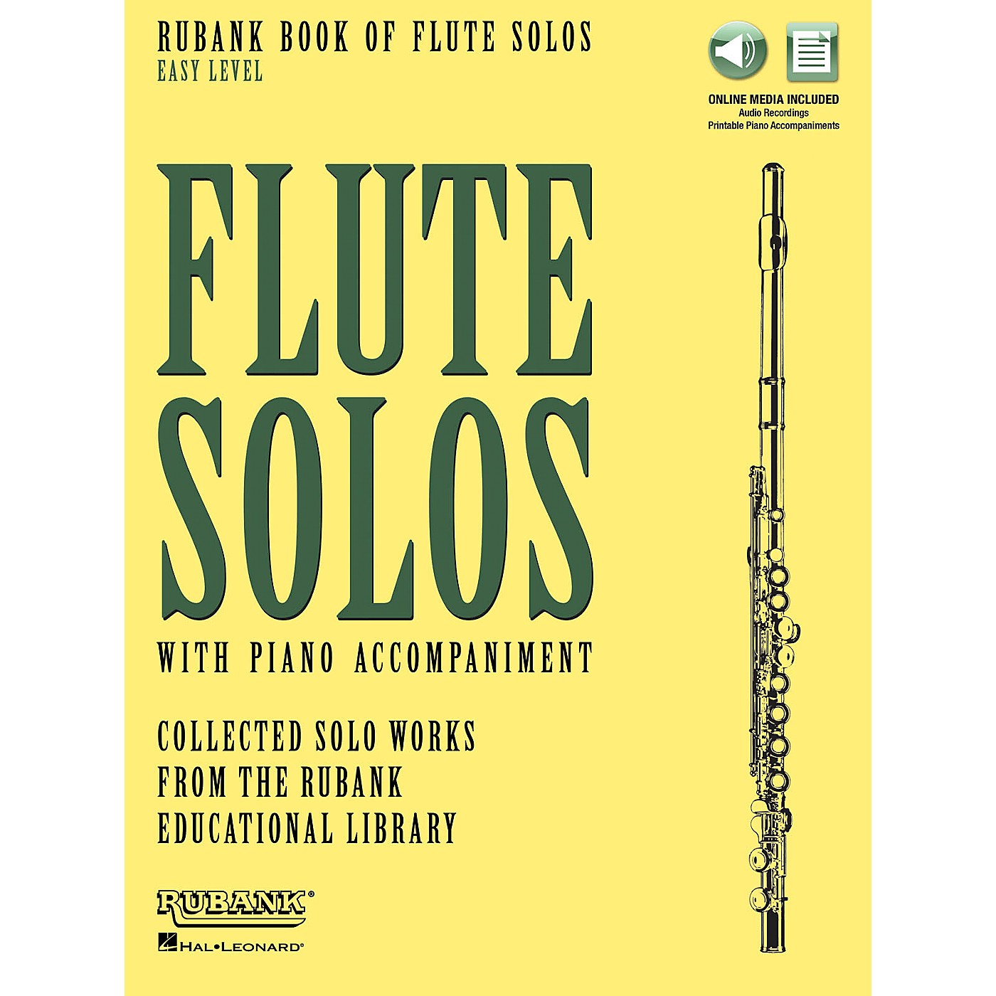 Rubank Publications Rubank Book of Flute Solos - Easy Level Rubank Solo Collection Series Softcover Media Online thumbnail