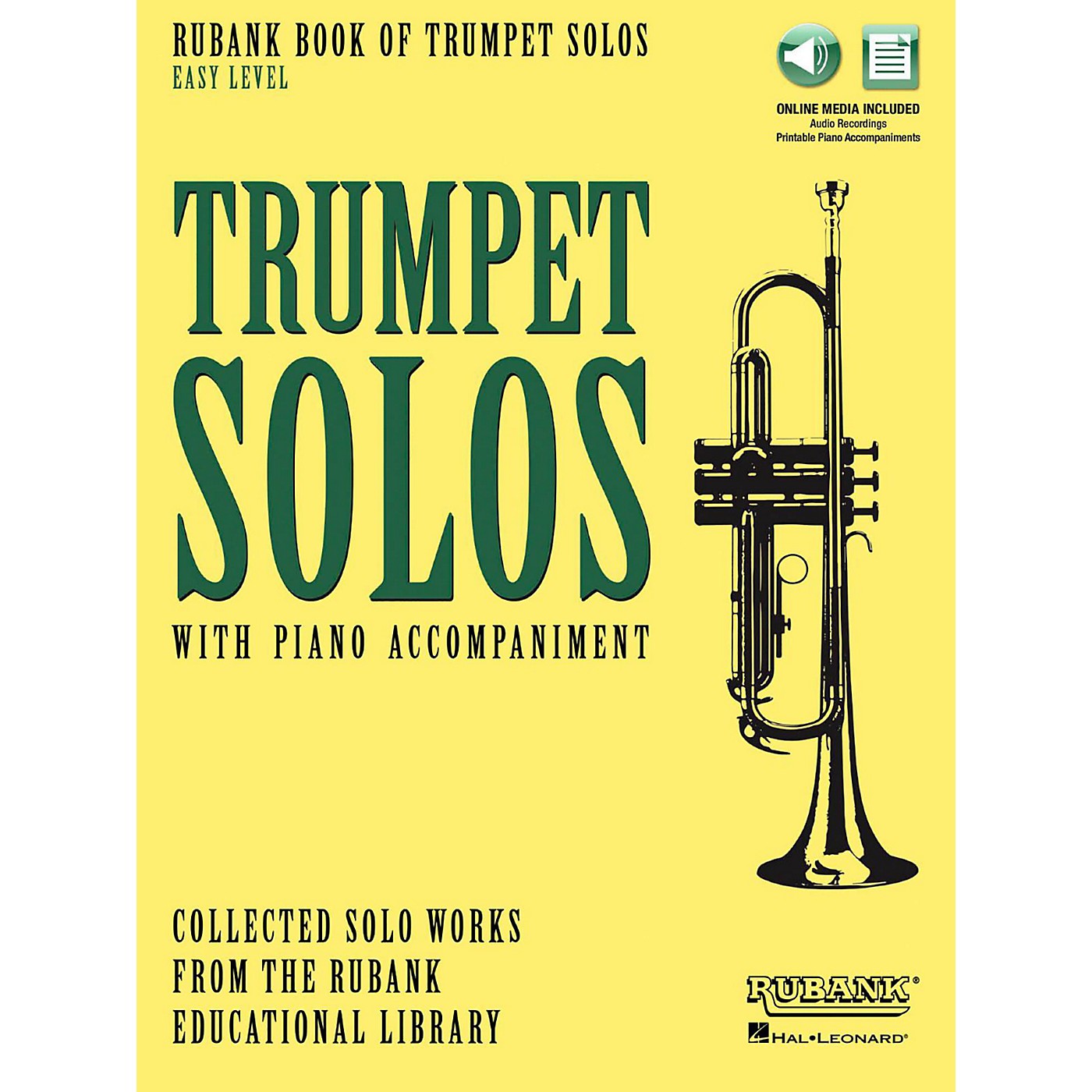 Hal Leonard Rubank Book of Trumpet Solos - Easy Level Book/Audio Online thumbnail