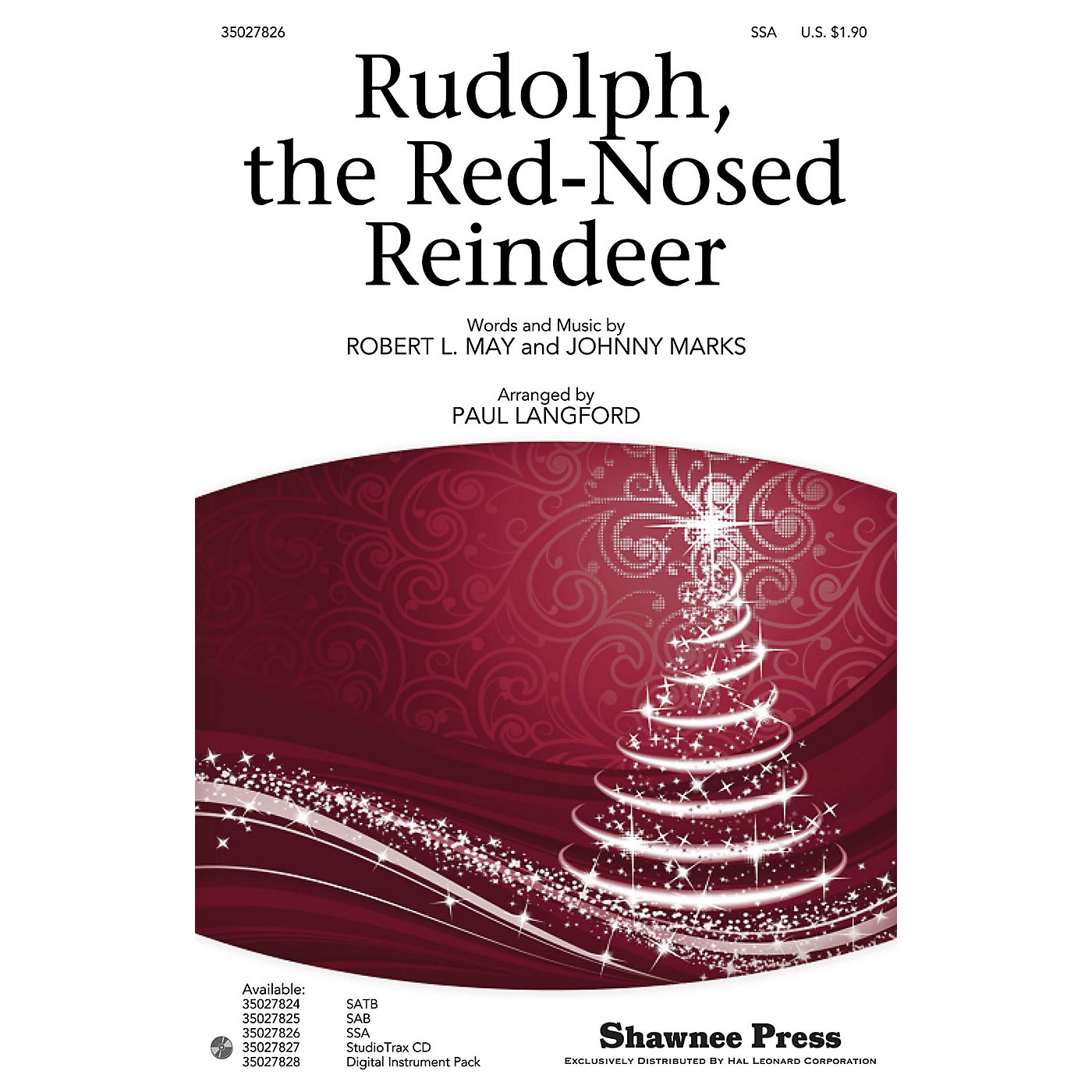 Shawnee Press Rudolph, the Red-Nosed Reindeer SSA arranged by Paul Langford thumbnail