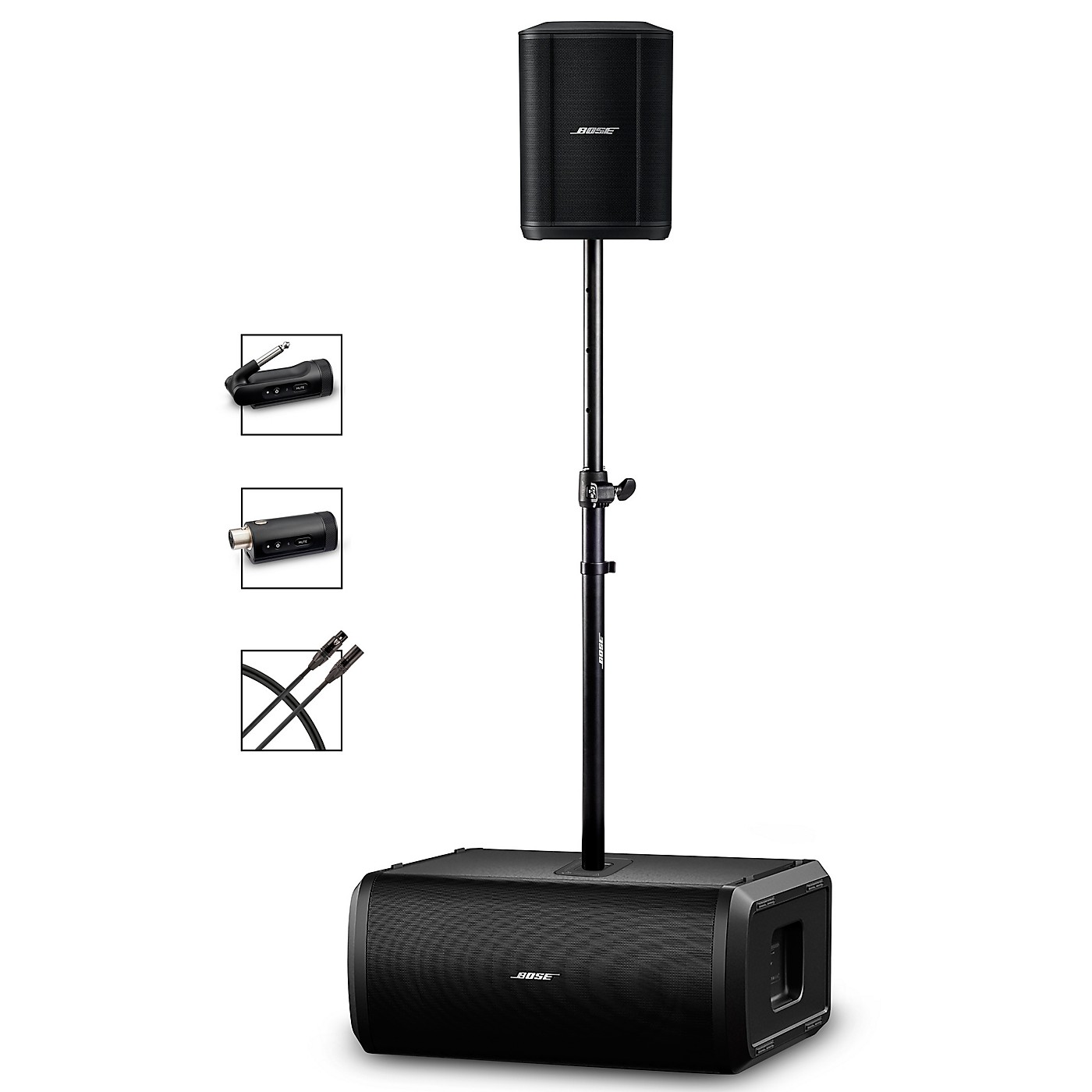 Bose S1 Pro+ Wireless PA Package With Sub2 Powered Bass Module