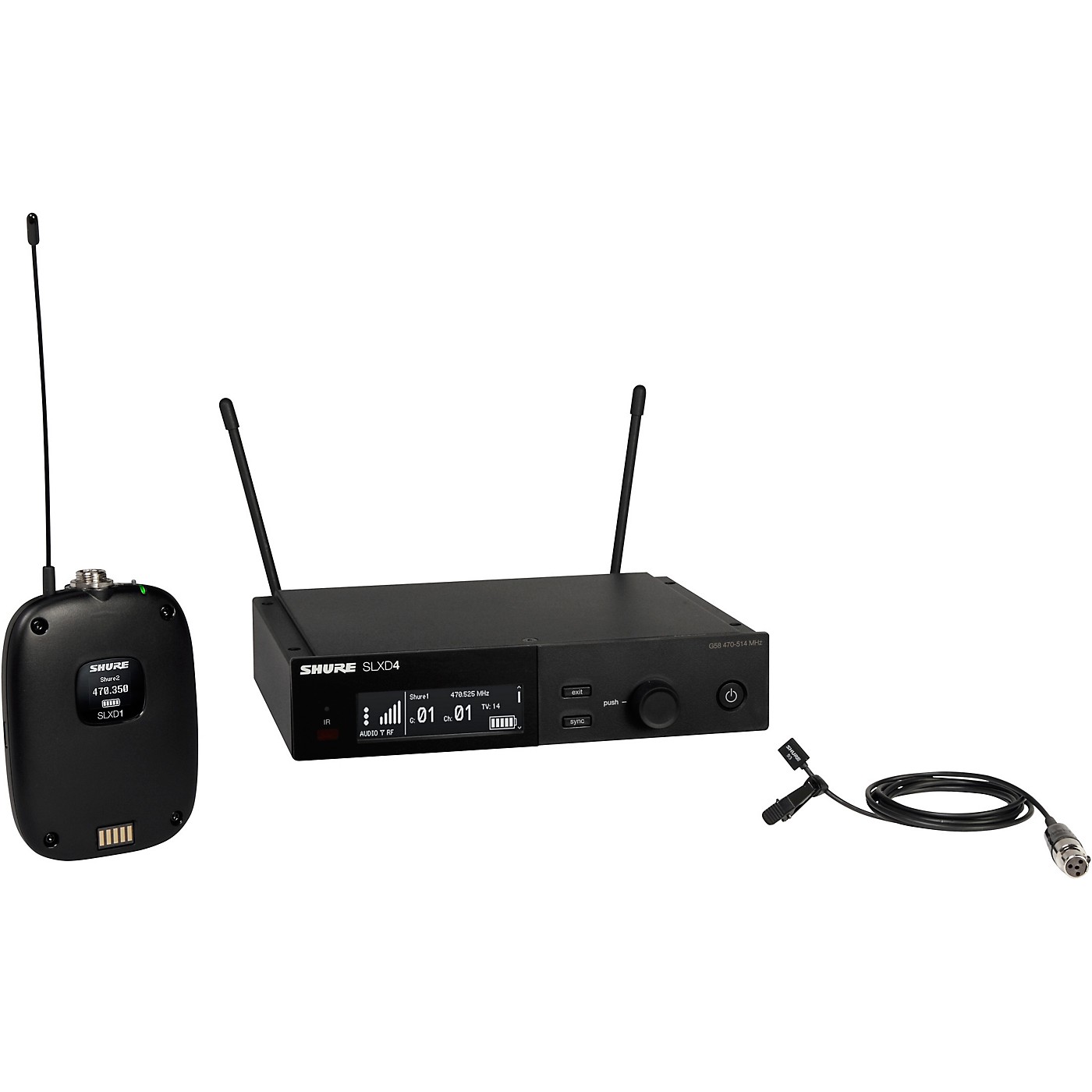 Shure SLXD14/93 Combo Wireless Microphone System thumbnail