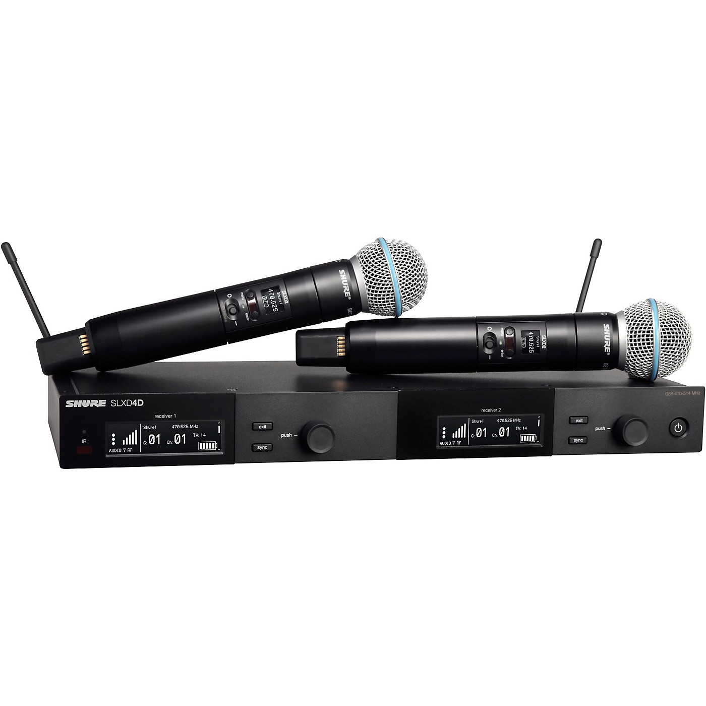 Shure SLXD24D/B58 Dual Wireless Vocal Microphone System with BETA 58 thumbnail