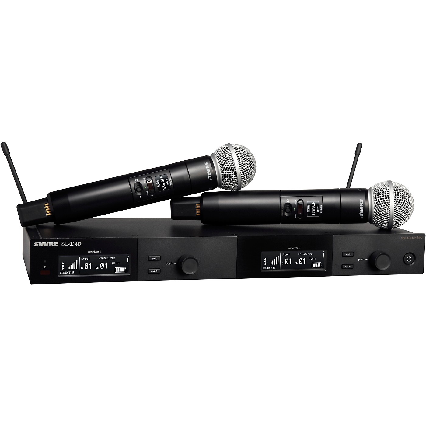 Shure SLXD24D/SM58 Dual-Channel Wireless Vocal Microphone System With SM58 thumbnail