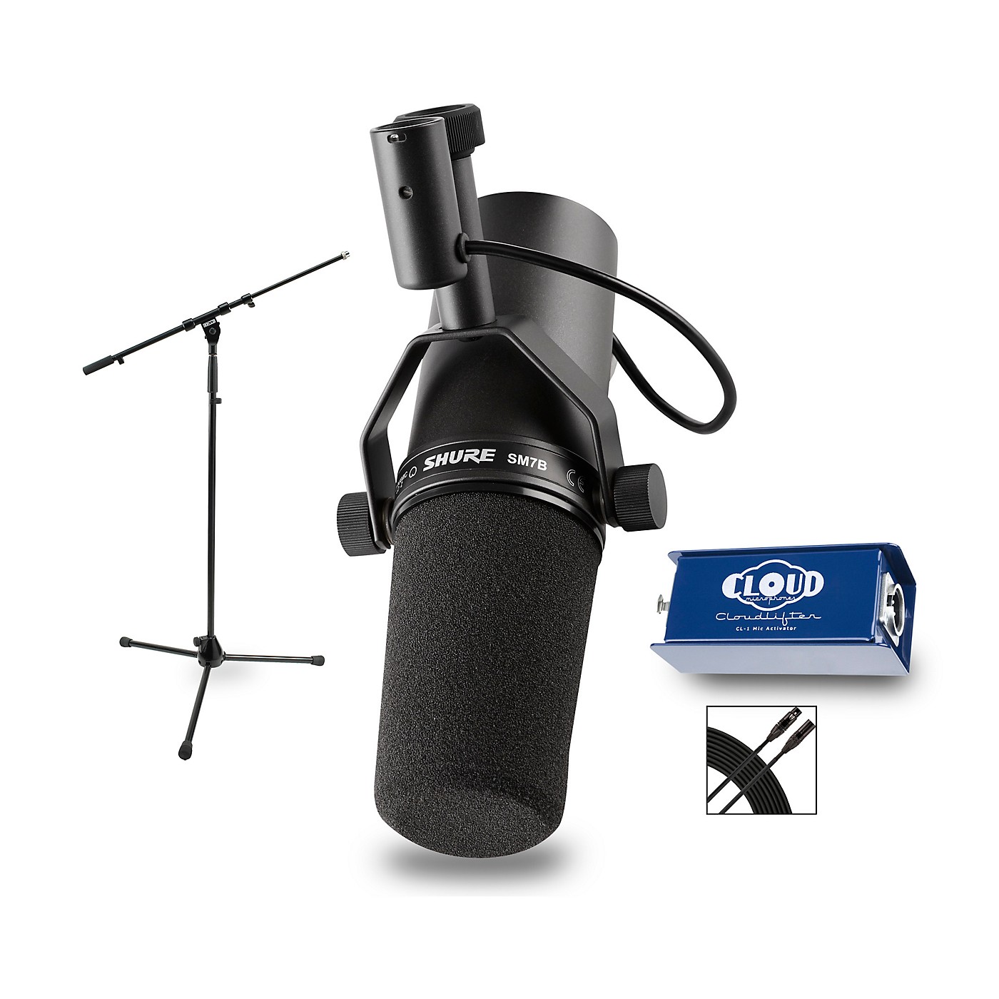 Shure SM7B with Cloudlifter CL1 & Accessories Woodwind & Brasswind