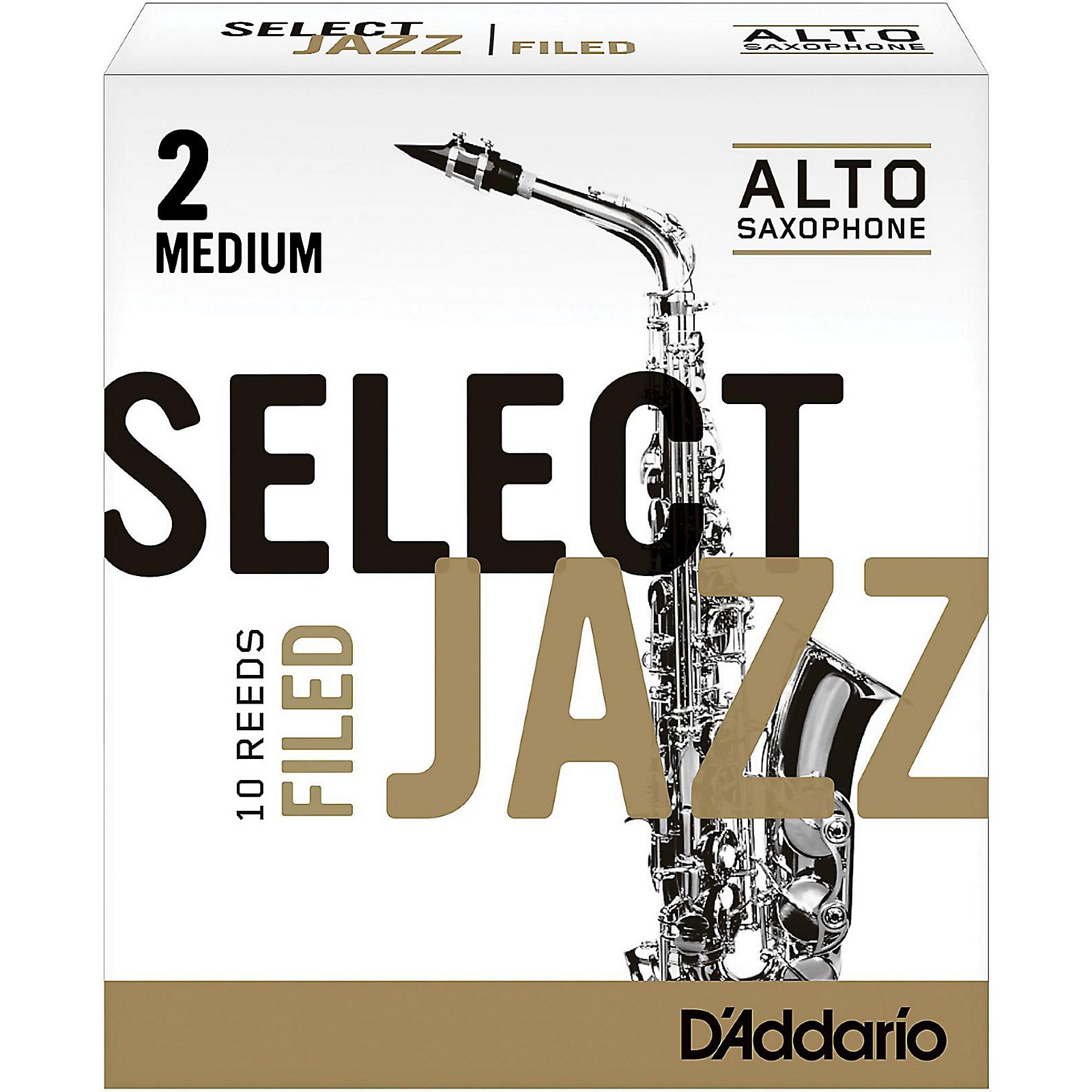 25 Box Alto Saxophone Reeds Unfiled Select Jazz 2 Hard 