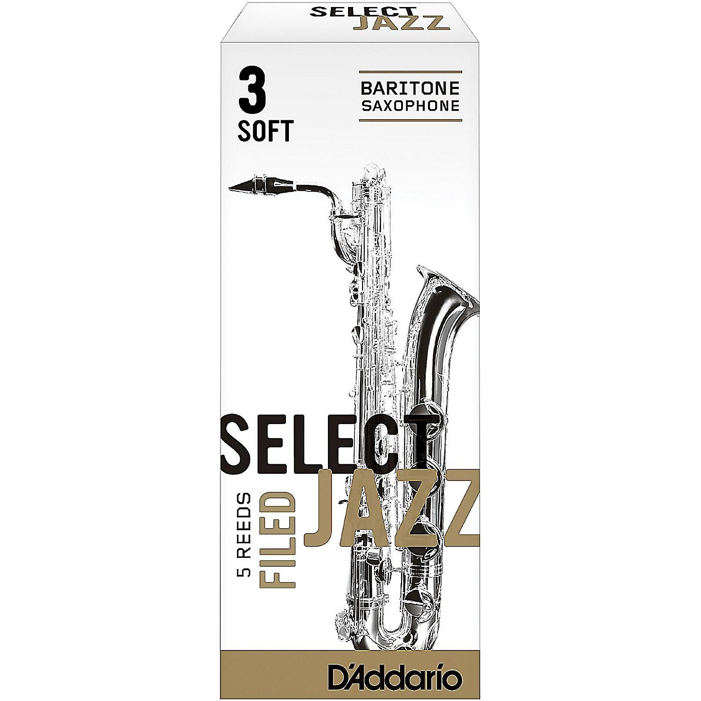 D'Addario Woodwinds Select Jazz Filed Baritone Saxophone Reeds thumbnail