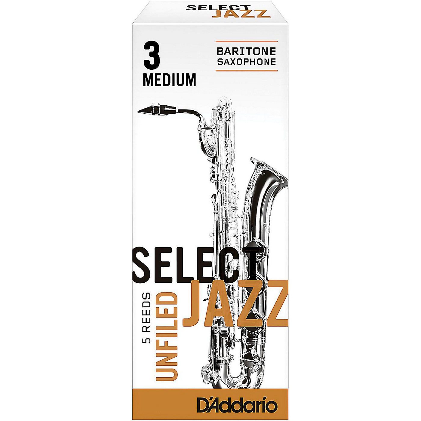 D'Addario Woodwinds Select Jazz Unfiled Baritone Saxophone Reeds thumbnail