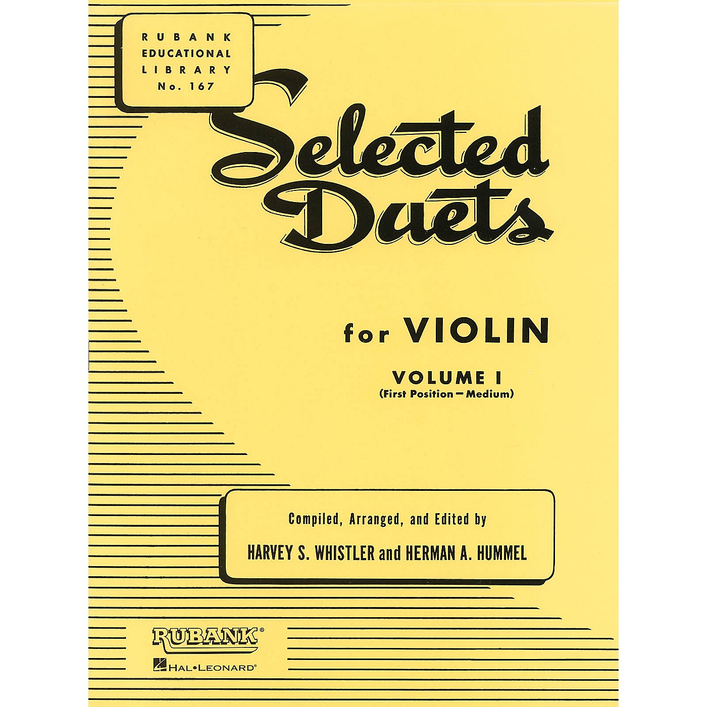 Rubank Publications Selected Duets for Violin - Volume 1 Ensemble Collection Series Arranged by Harvey S. Whistler thumbnail