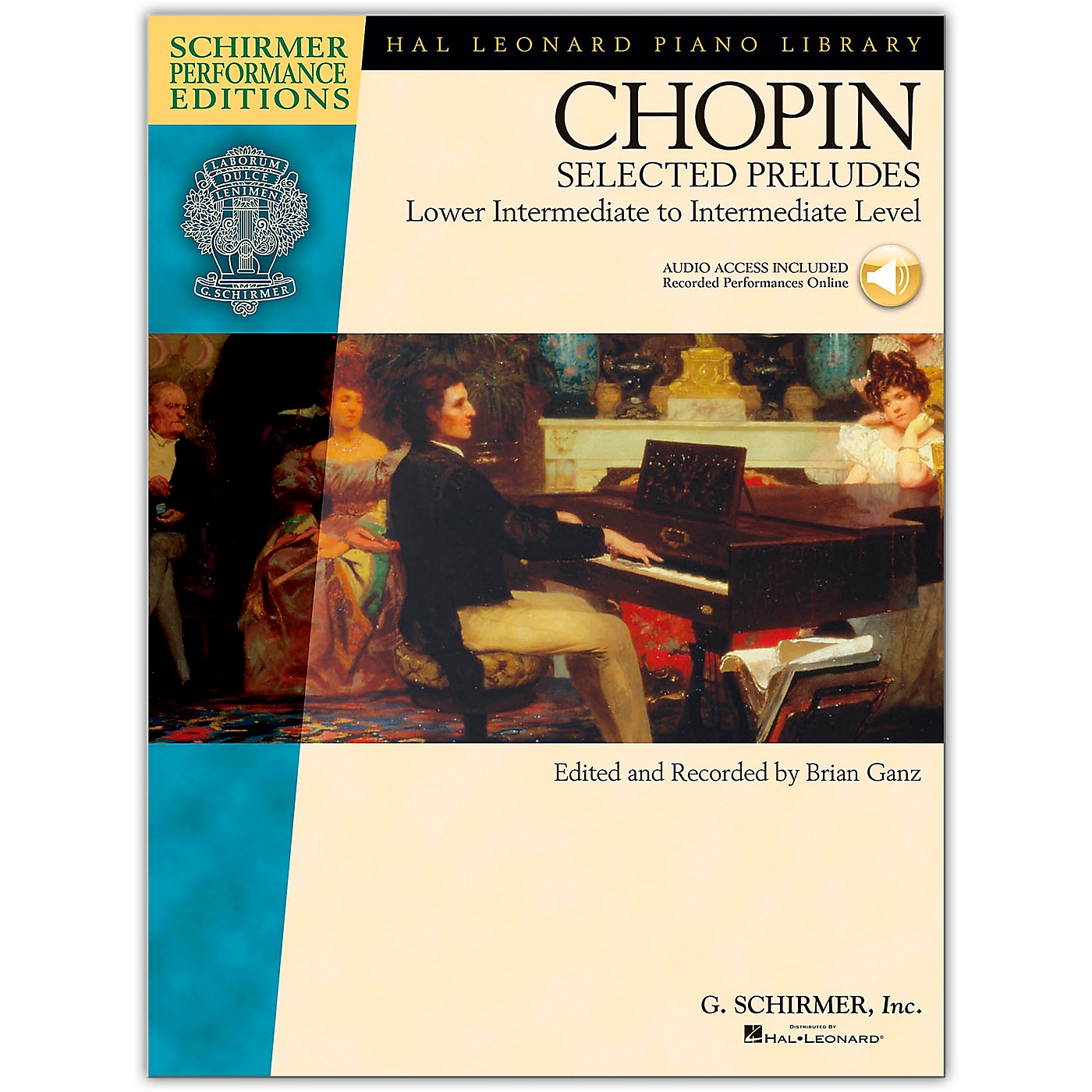G. Schirmer Selected Preludes - Schimer Performance Edition Lower Intermediate To Intermediate Level Book/Online Audio By Chopin / Ganz thumbnail