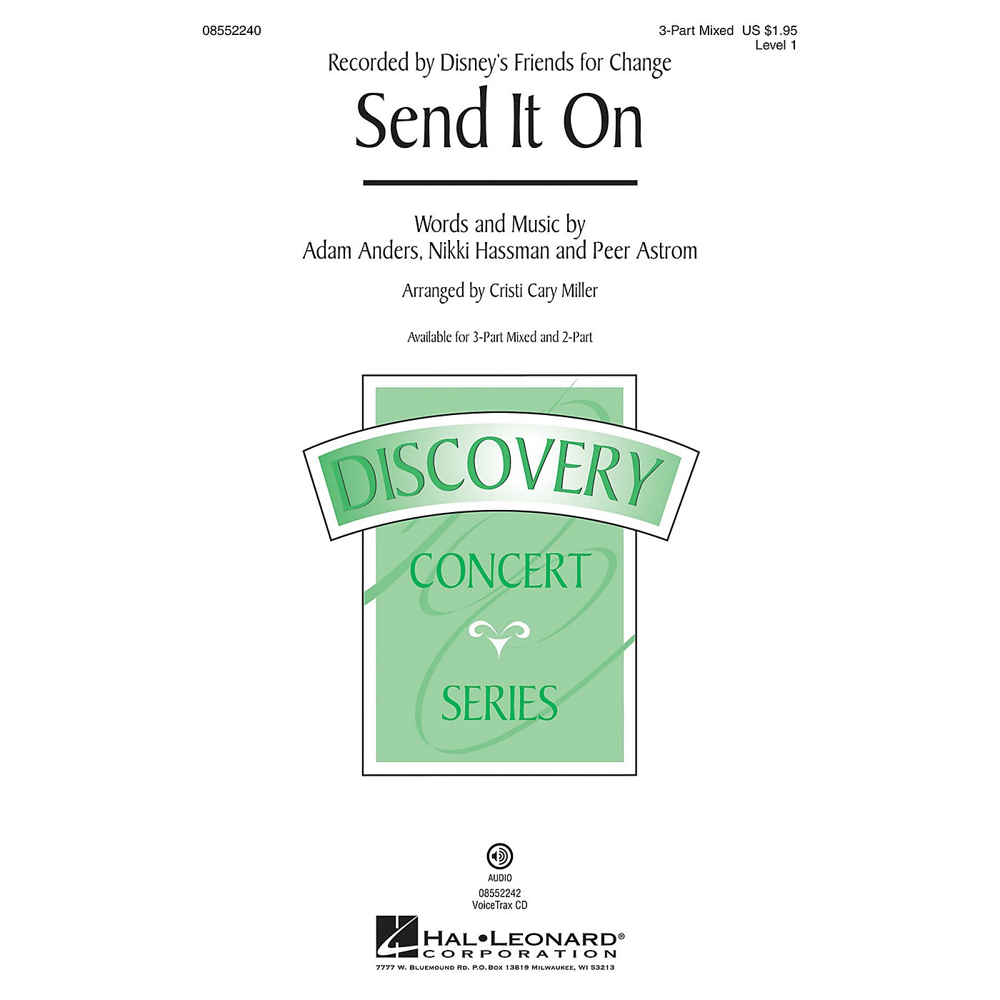 Hal Leonard Send It On (Discovery Level 1) VoiceTrax CD by Disney's Friends for Change Arranged by Cristi Cary Miller thumbnail