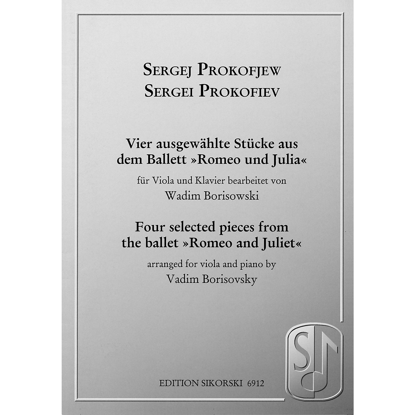 SIKORSKI Sergei Prokofiev - Four Selected Pieces from the Ballet Romeo and Juliet String by Sergei Prokofiev thumbnail