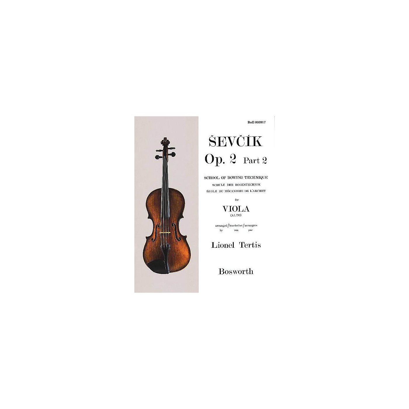 Bosworth Sevcik for Viola - Opus 2, Part 2 Music Sales America Series Written by Otakar Sevcik thumbnail