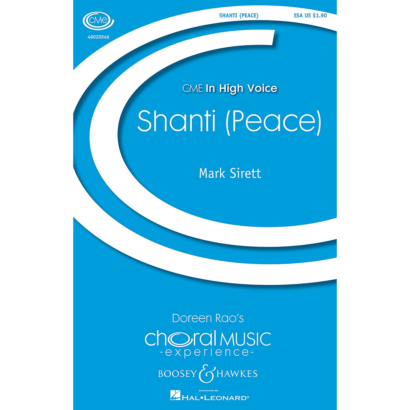 Boosey and Hawkes Shanti (Peace) (CME In High Voice) SSA composed by Mark Sirett thumbnail