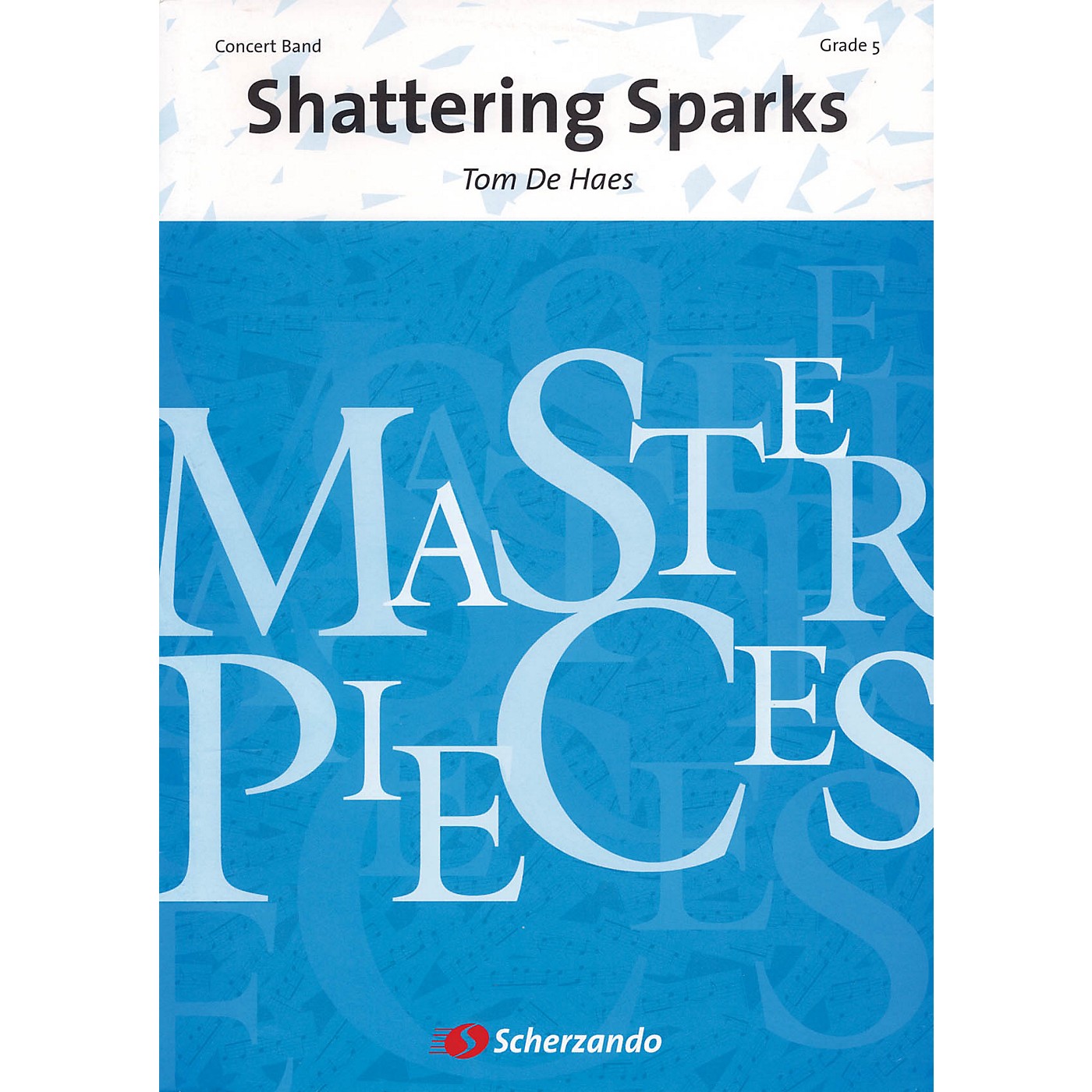 Scherzando Shattering Sparks Full Score Concert Band Level 5 Composed by Tom de Haes thumbnail