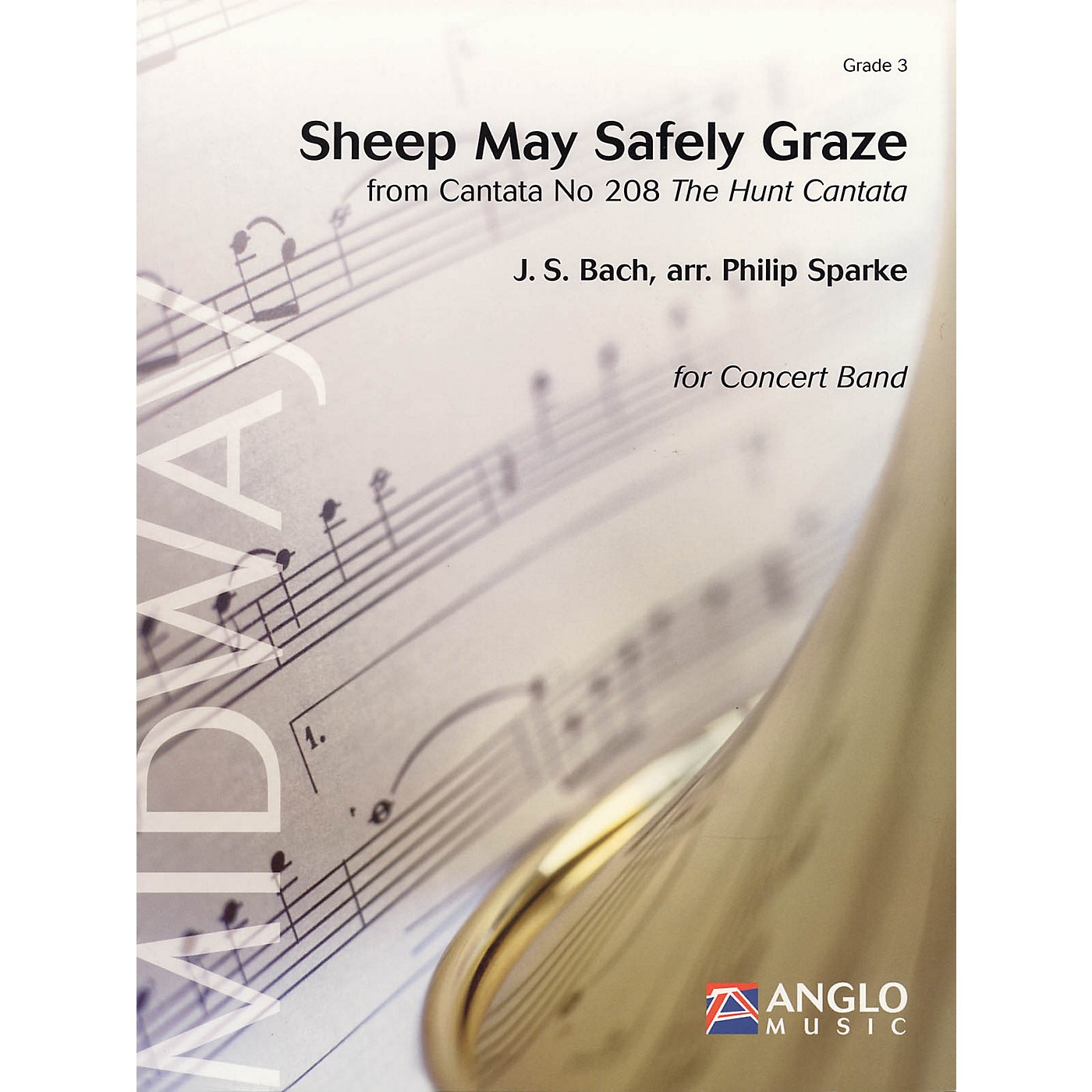 Anglo Music Press Sheep May Safely Graze (Grade 3 - Score Only) Concert Band Level 3 Arranged by Philip Sparke thumbnail