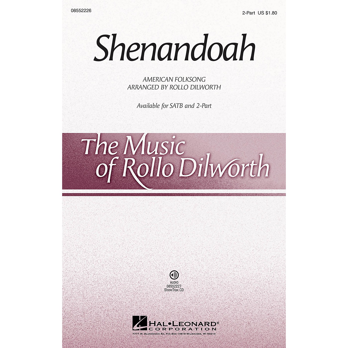 Hal Leonard Shenandoah 2-Part arranged by Rollo Dilworth thumbnail